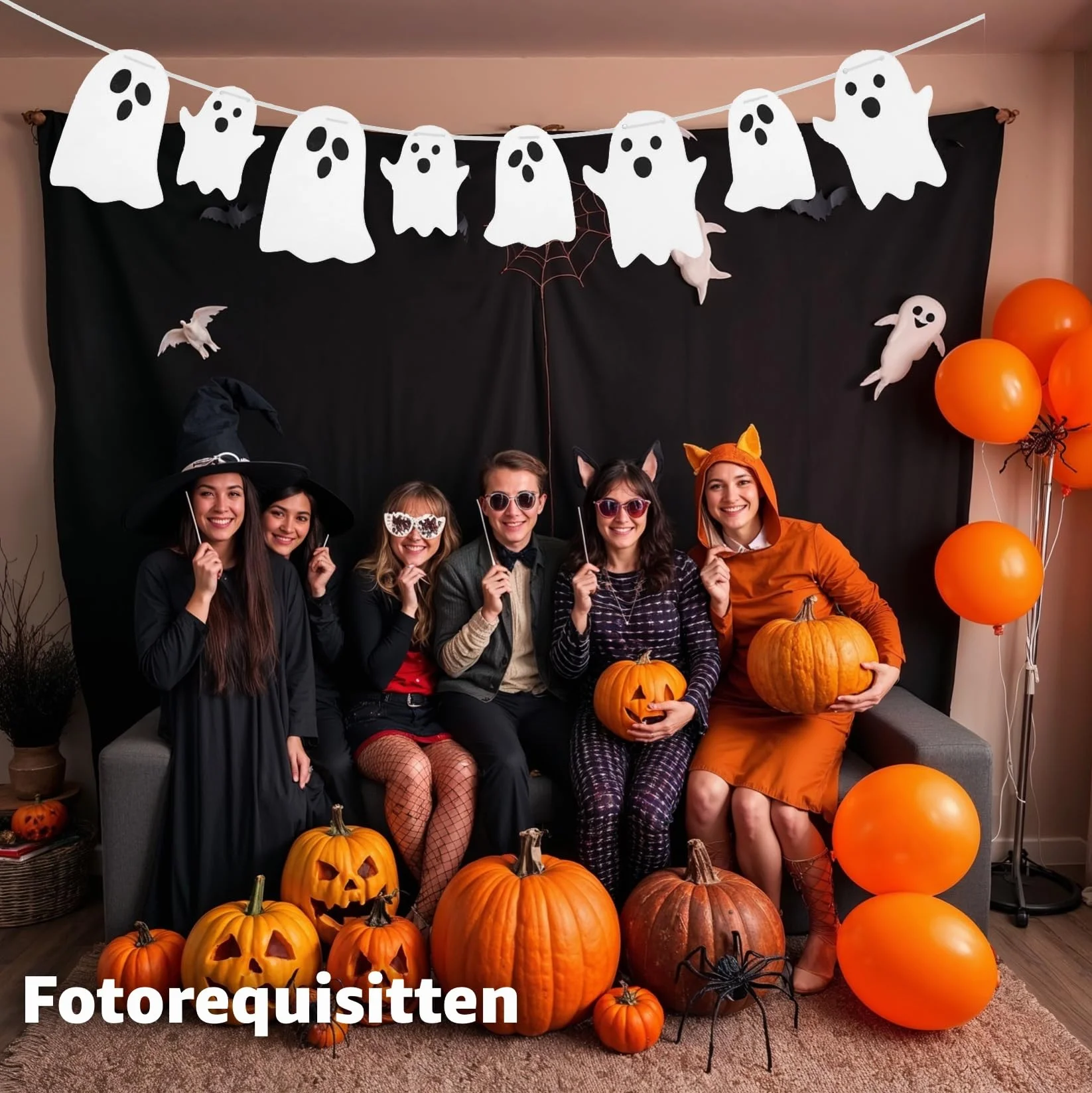 Zestaw dekoracji Halloween 30 elementów do domu i ogrodu