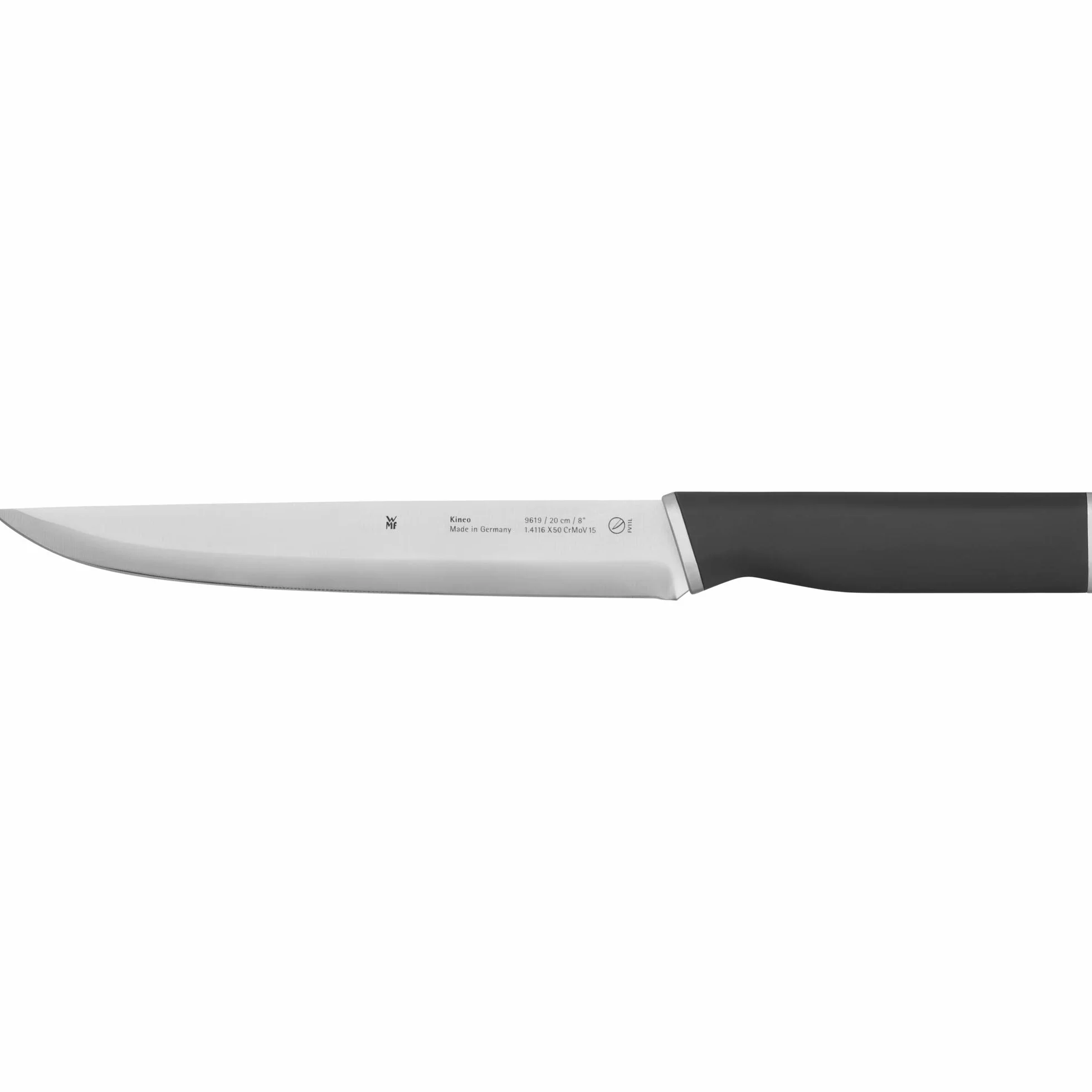 WMF Kineo nóż do mięsa 33 cm, Made in Germany, ostry nóż do filetowania, Performance Cut, kinetyczne wzornictwo, specjalna stal ostrza, ostrze 20 cm