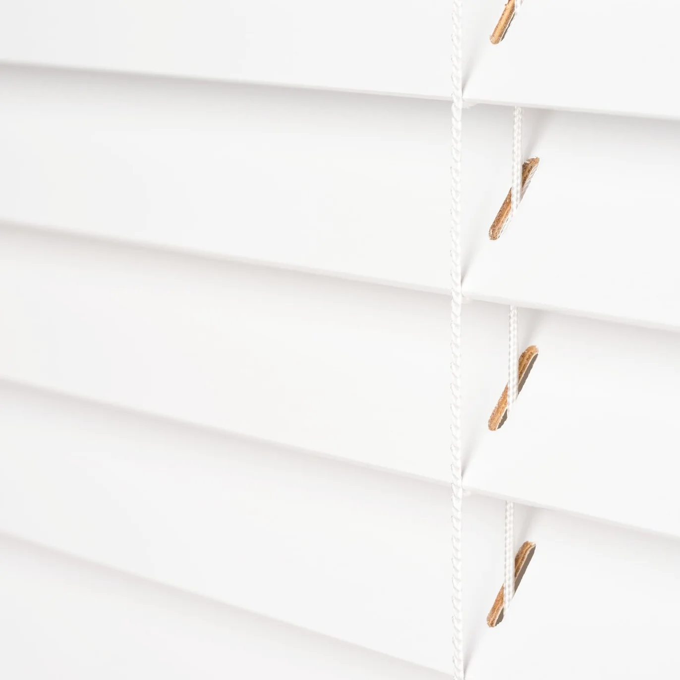 Ventanara® Żaluzja drewniana, 35 mm, z prawdziwego drewna (40 x 130 cm, biała)
