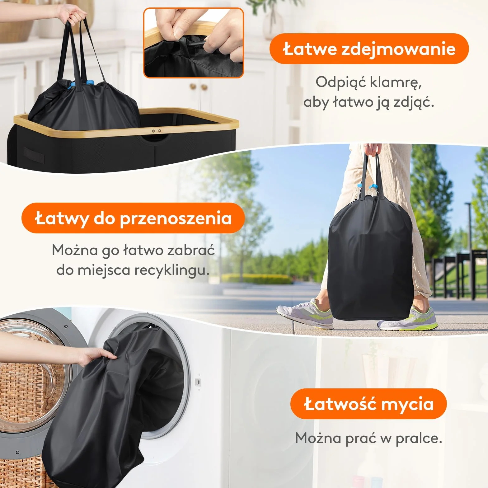 Lifewit Pojemnik Butelki z Pokrywą, 2 Komory 150 L, Pojemnik do Selektywnego Sortowania Butelek Plastikowych i Szklanych, Recyklingu na Zewnątrz Otworem, Przechowywania w Kuchni, Czarny