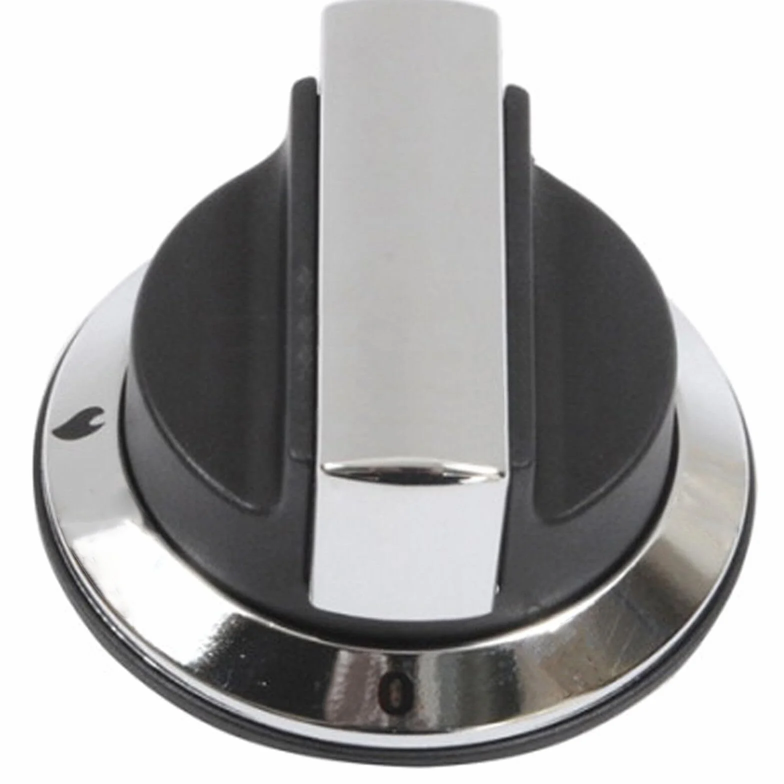 Spares2go Przełącznik pokrętła sterującego, kompatybilny z Rangemaster 90, 100, 110 DF, Elite, profesjonalny piekarnik (2 gałki, czarny/chrom)