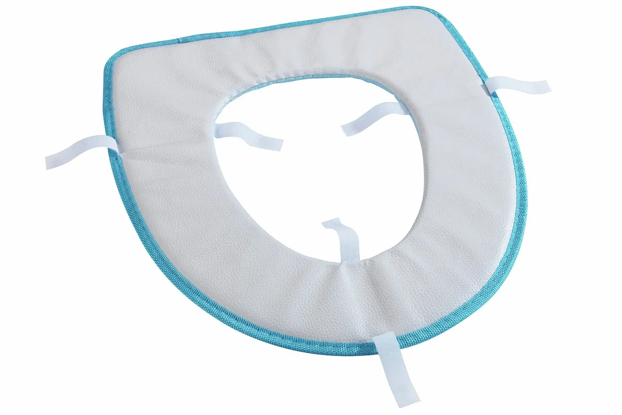 WENKO Poduszka na deskę sedesową Memory Foam niebieska