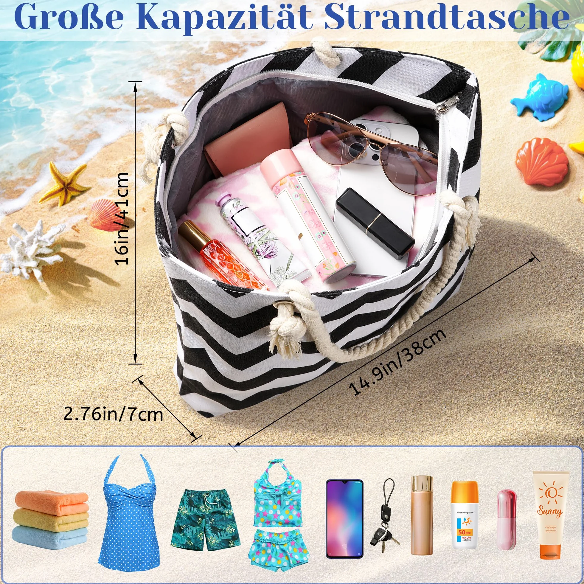 Plażowe torby (Różowe liście)