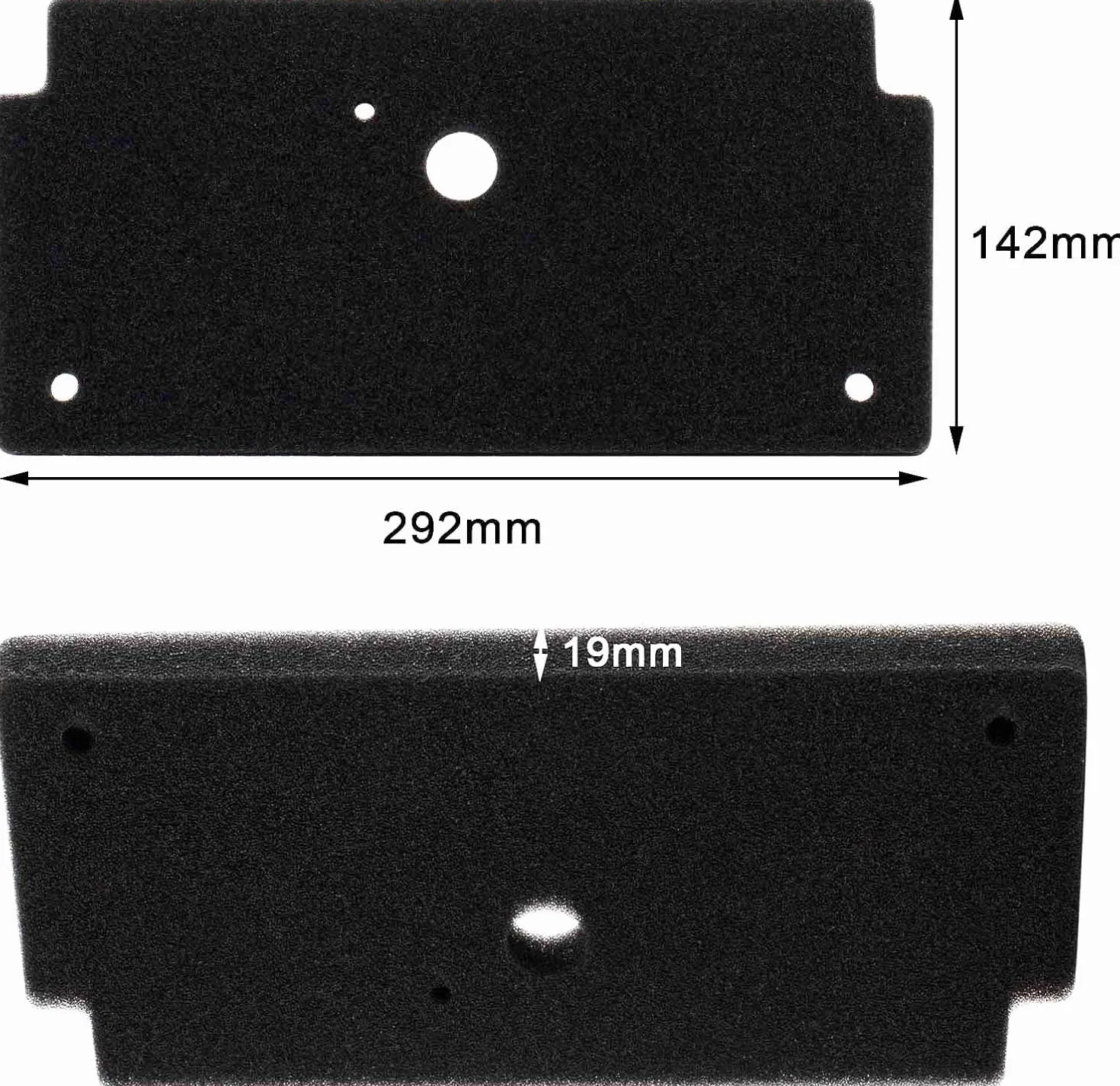 Filtr gąbkowy 292 x 142 mm do suszarki Bosch Siemens – filtr zamienny do cokołu