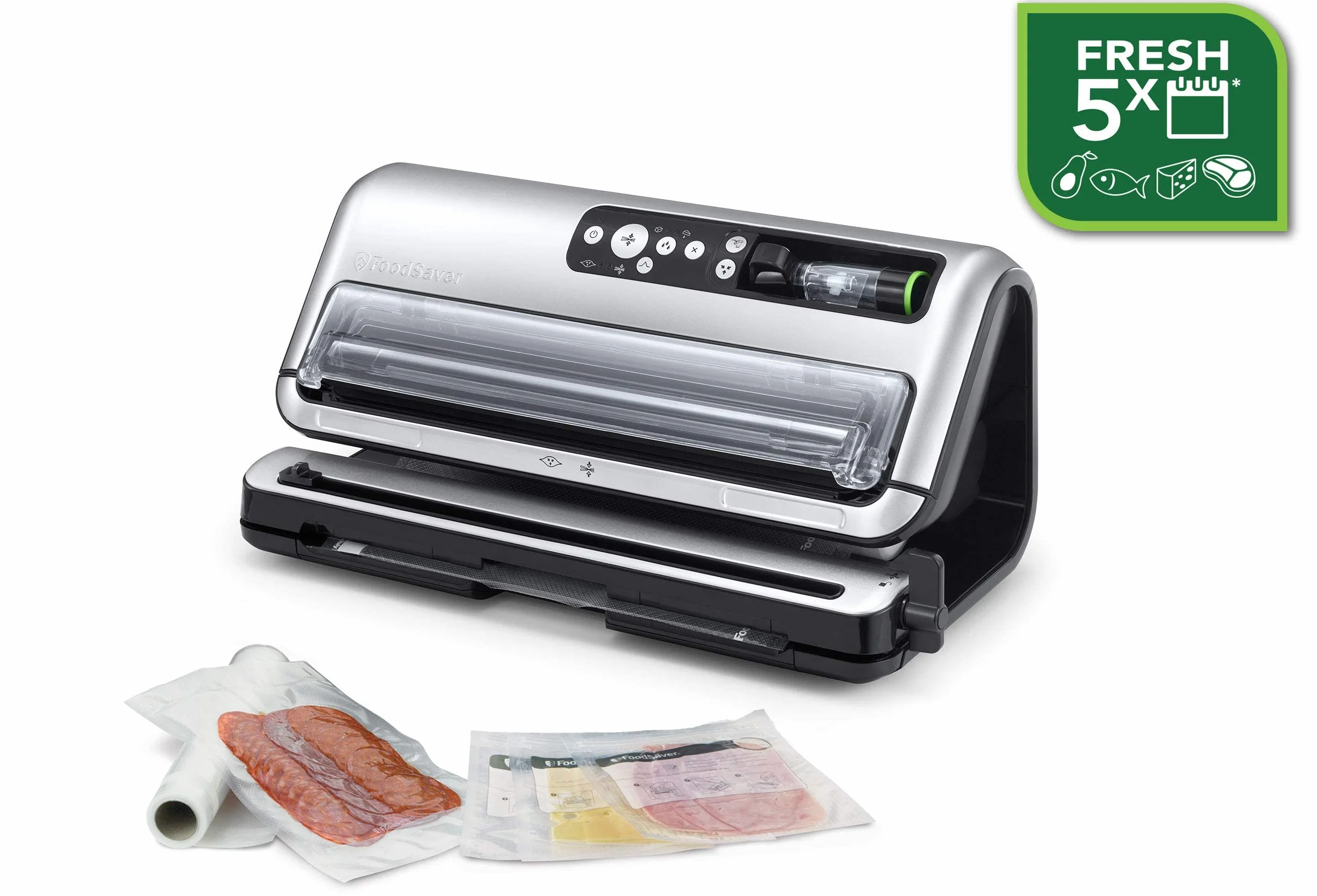 FoodSaver zgrzewarka próżniowa z trybem automatycznego pakowania próżniowego, pakowarka próżniowa FFS006X