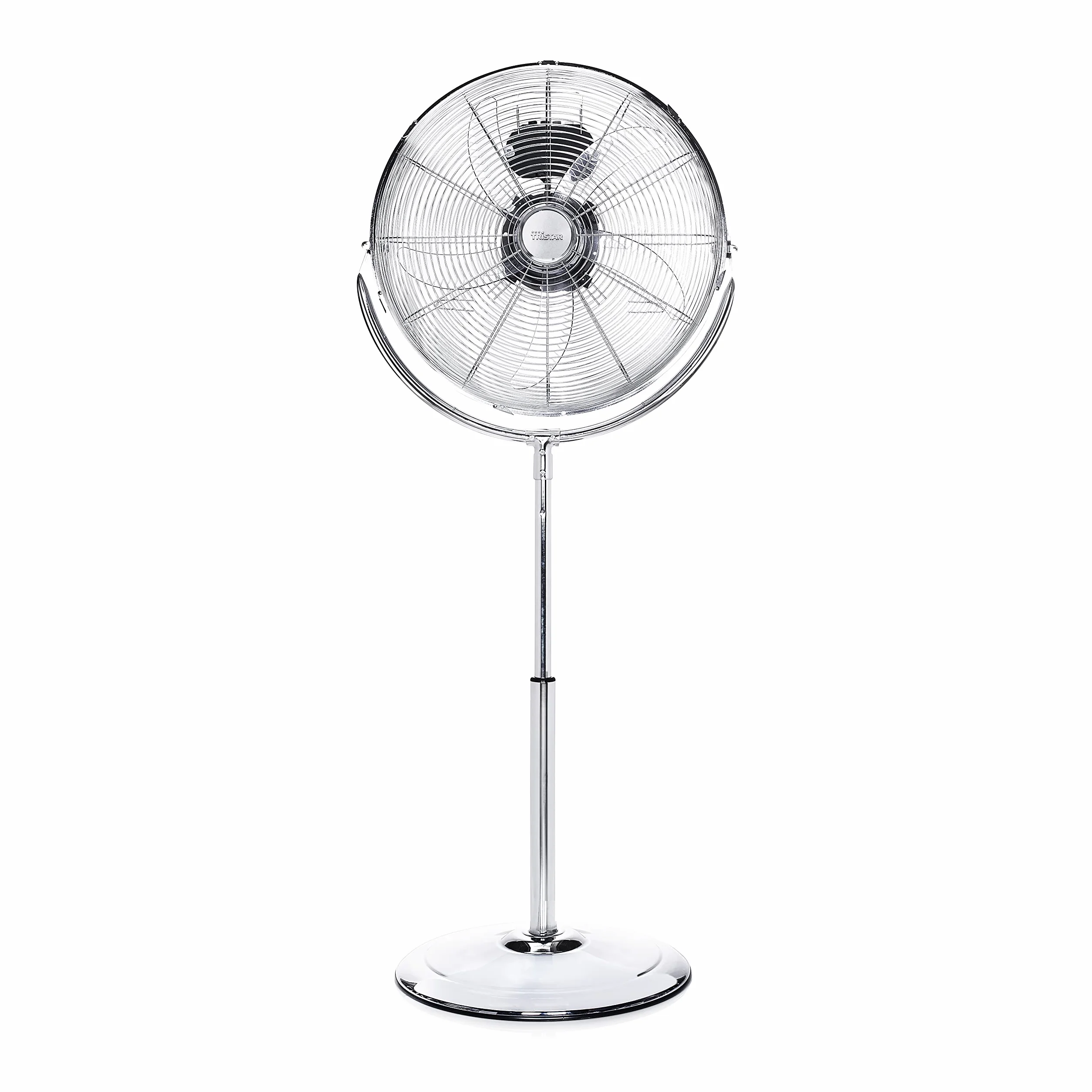 Tristar VE-5975 wentylator stojący z metalu o dużej prędkości – 100 W – 45 cm Ø – 3 stopnie – oscylacja 130°