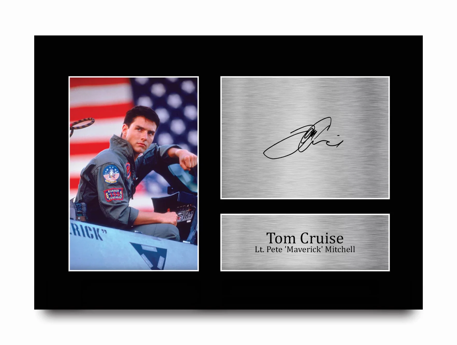 A4 Tom Cruise Top Gun Maverick Podpisane Zdjęcie Z Autografem Pamiątka Filmowa