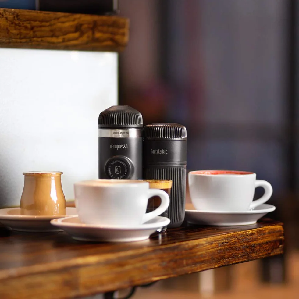 WACACO Nanopresso Barista Kit, akcesoria do przenośnego ekspresu do espresso Nanopresso. Podwójne espresso, Lungo