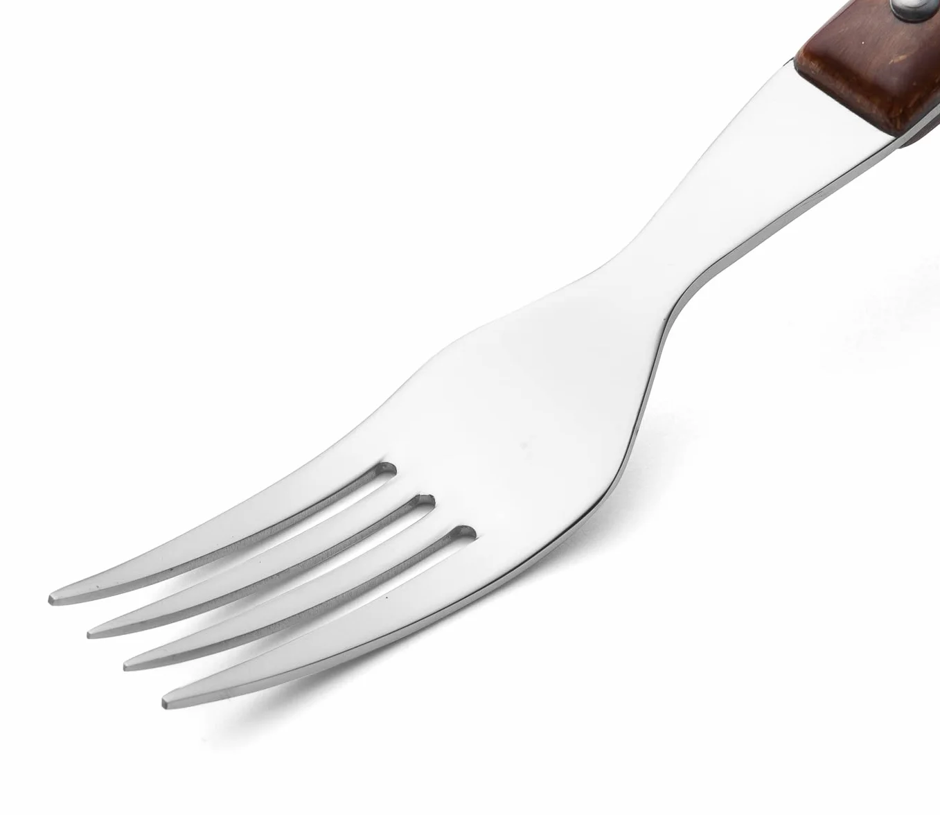 Arcos Noże stołowe Widelec do steków Stal nierdzewna 18/10 200 mm Brązowy nylonowy uchwyt