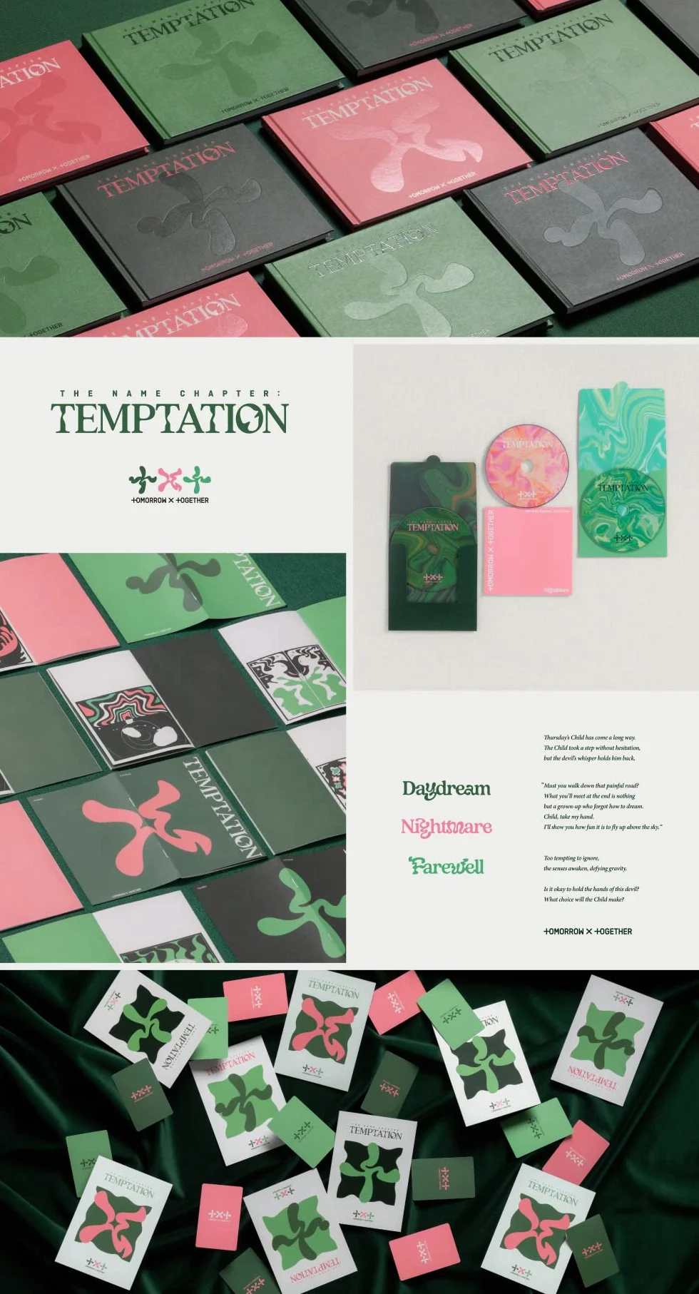 TXT - The Name Chapter : Temptation Album+Store Gift (Daydream+Nightmare+Pożegnanie wersja)