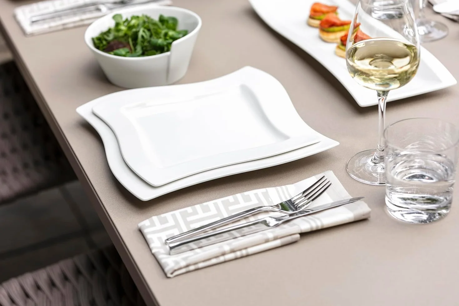 Villeroy und Boch NewWave sztućce stołowe 70-częściowy stal nierdzewna
