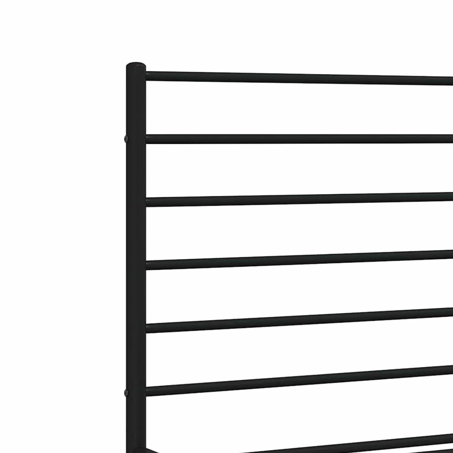 ATOMSTACK MAKER Cama de Metal Con Cabecero y Piecero, Estructura de Acero Negro Mate 150 x 200 cm, Incluye Somier de Lamas, Altura Inferior 26 cm, Diseño Moderno y Robusto para Adultos – Montaje Fácil