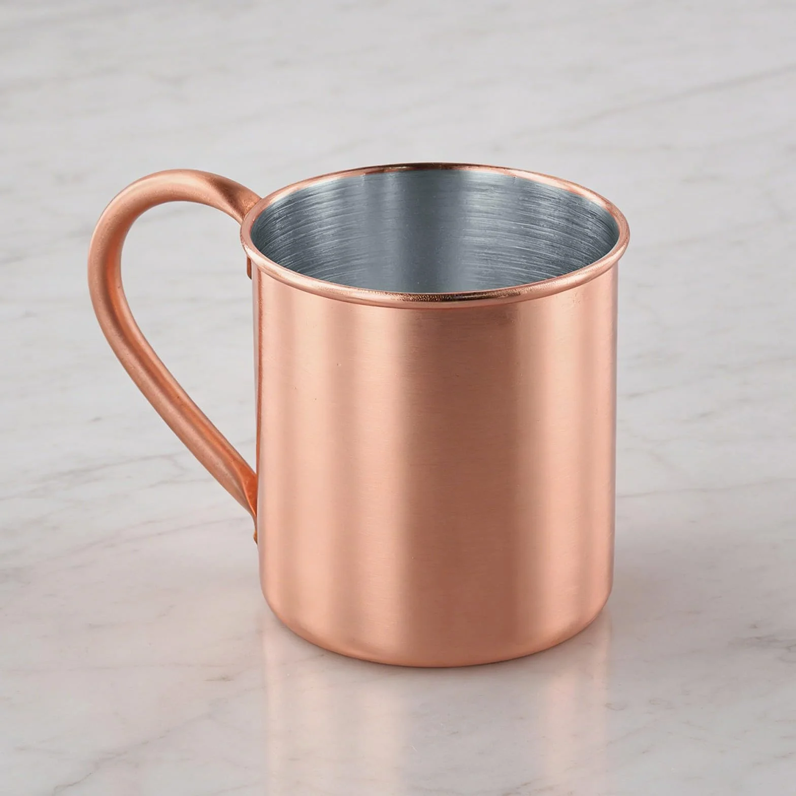 Kubek z czystej miedzi 450 ml, elegancki złoty miedziany kubek z wygodnym uchwytem do kawy, piwa, herbaty, koktajli i kempingu na świeżym powietrzu, łatwe czyszczenie i nalewanie, utrzymuje