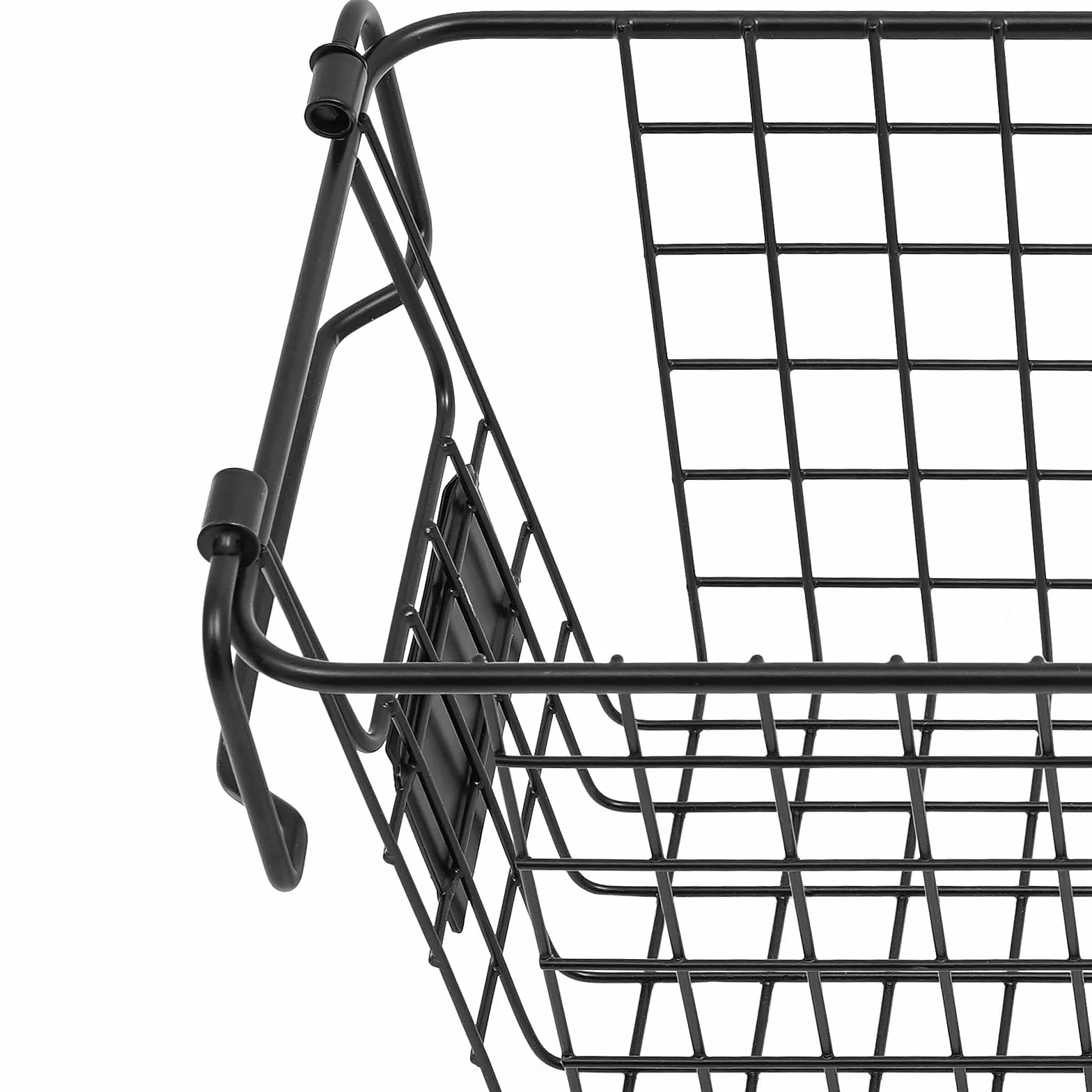 4 sztuki koszy do przechowywania do zamrażarki, kosze metalowe, z uchwytem, do organizacji żywności