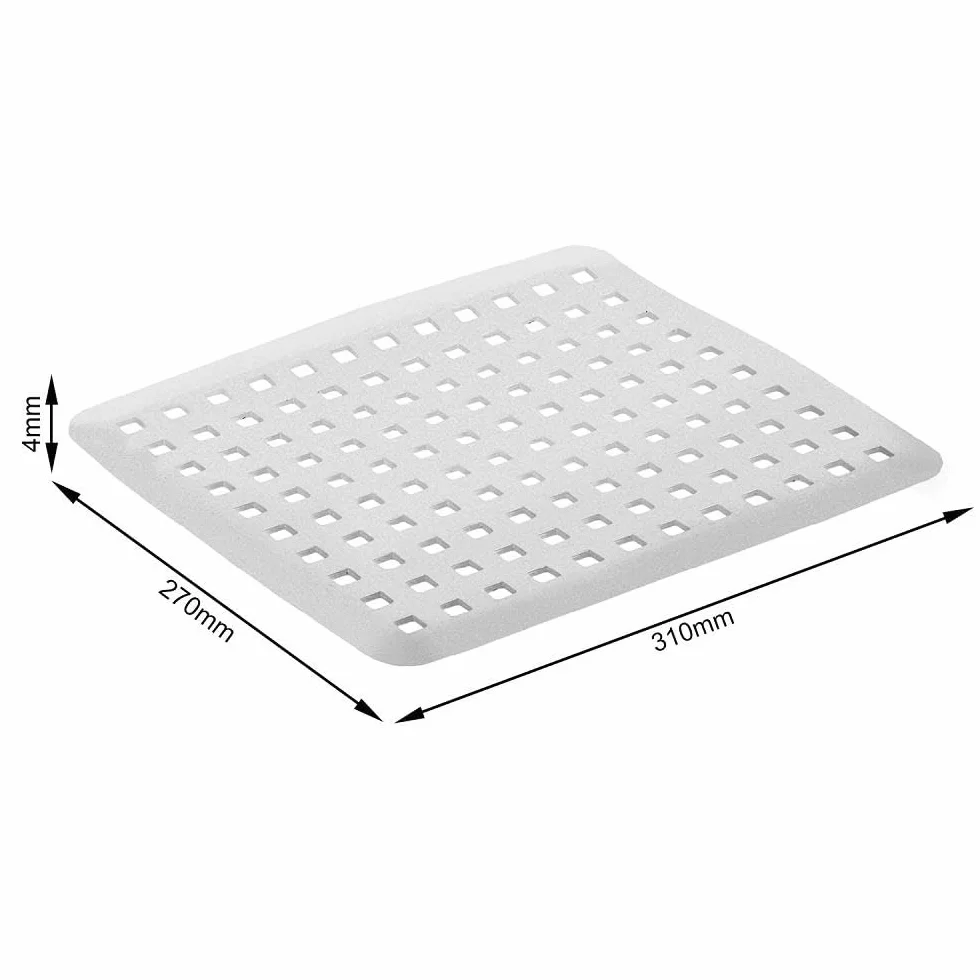 Rotho Podstawowa wkładka do zlewozmywaka, ochrona przed zadrapaniami, tworzywo sztuczne (PP), nie zawiera BPA, szara, (31,0 x 27,0 x 0,4 cm)