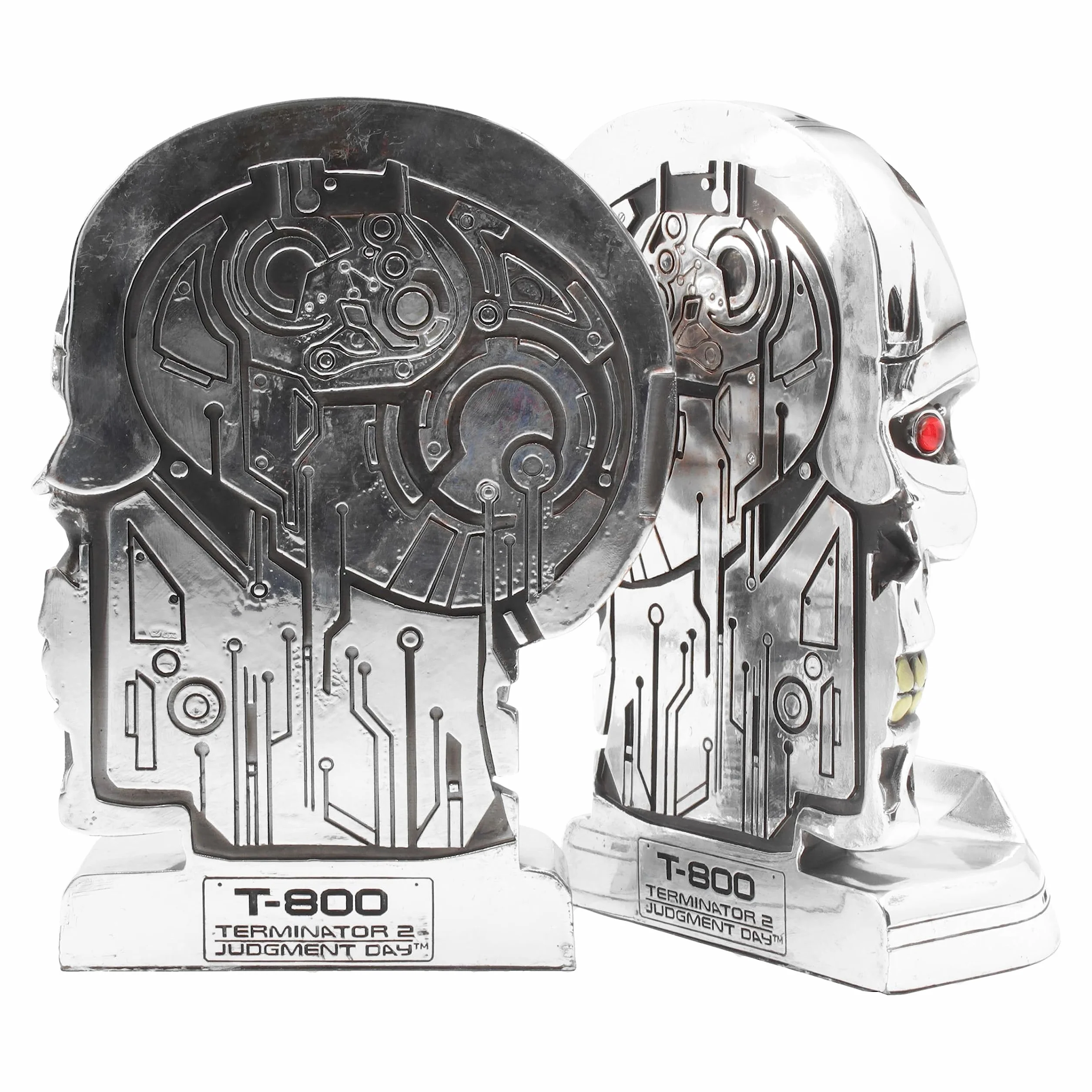 Nemesis Now Terminator 2 podpórki na książki 18,5 cm żywica syntetyczna srebrny