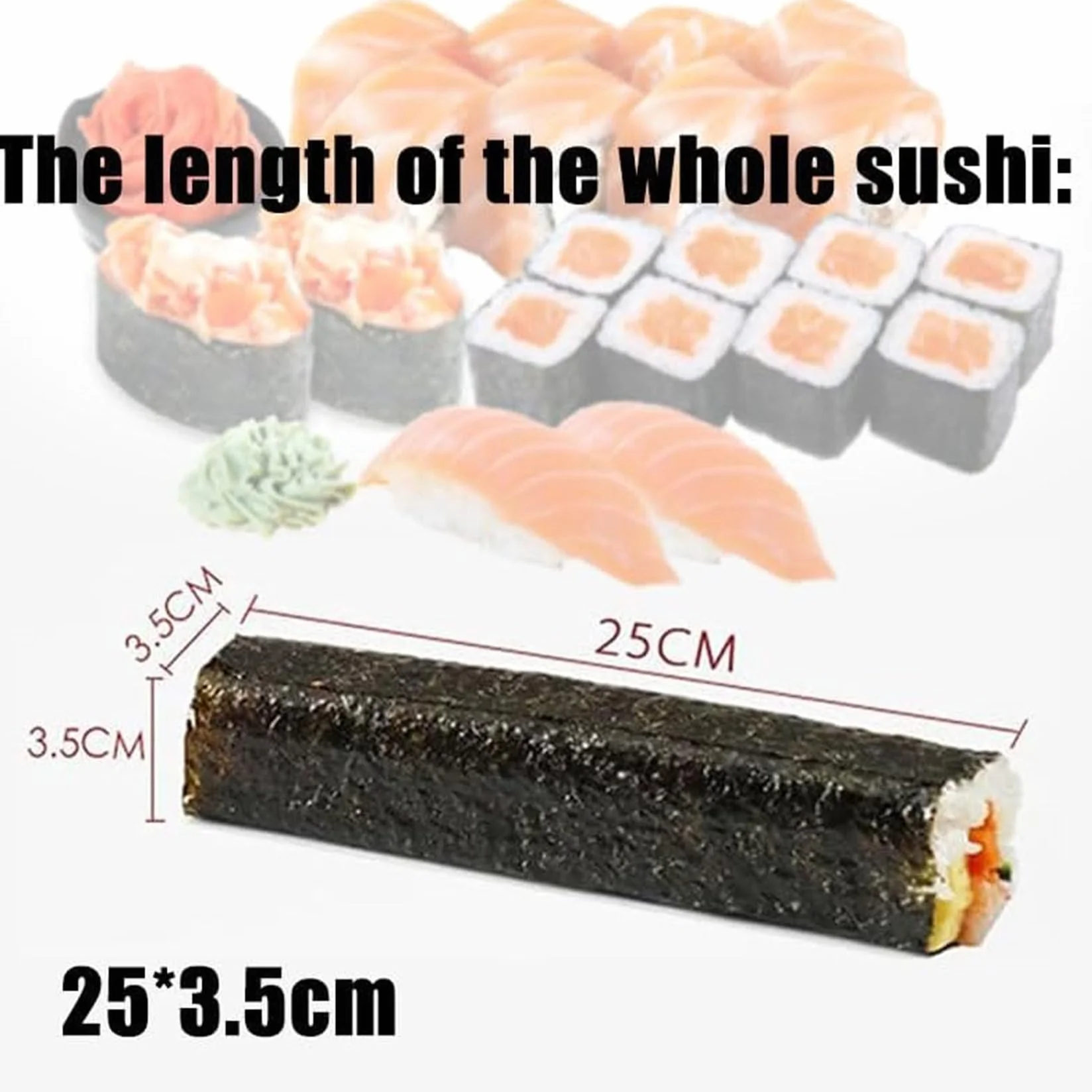 Ręczna maszyna do sushi, narzędzie do formowania rolek ryżowych ze stali nierdzewnej ze zdejmowaną formą, do kawiarni i kuchni japońskiej
