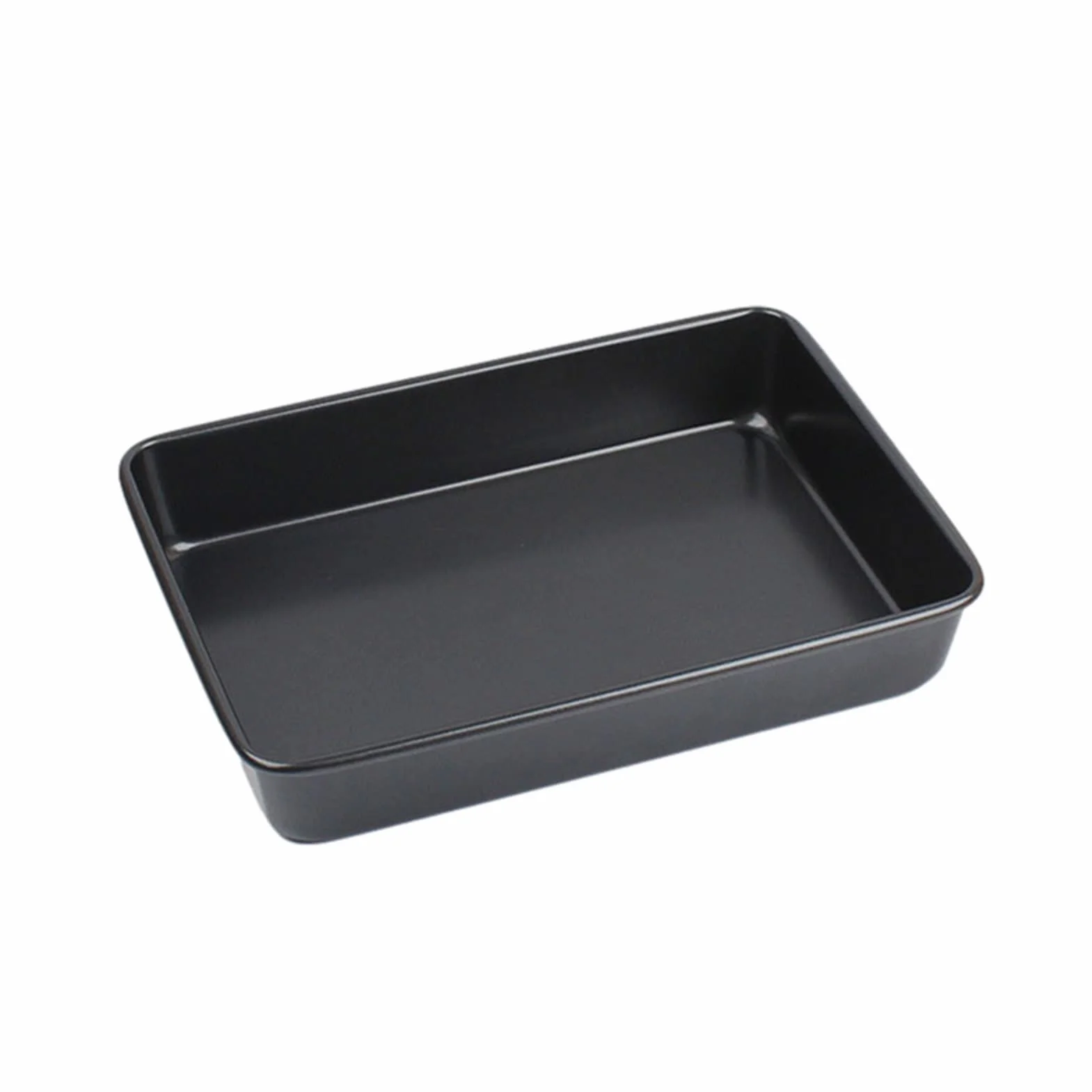 Czarny stal węglowy Prostokątny ciasto Pieczone Train Bochenek Tosty Chleb majsterkowanie Narzędzia do pieczenia formy ciasta DUO ER (Color : 34.3x24.1x6.2cm)