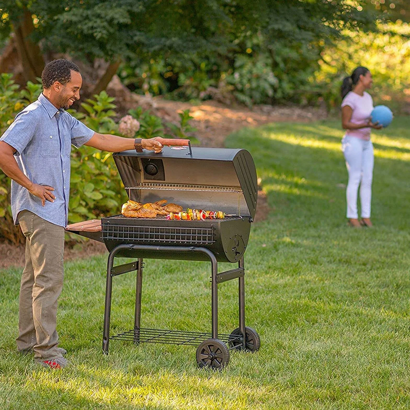 WELL GRILL patelnia do grilla 27", aluminiowana patelnia do grilla do ładowarek Grill węglowy 1224, 1324, 2121, 222, 2727, 2828, 2929, Charbroil 17302056 (68,6 x 33,65 cm)