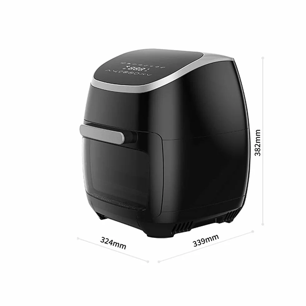 Domowa W Pełni Automatyczna Frytkownica Powietrzna, Duża Pojemność 11 Litrów, Beztłuszczowa, Inteligentna Elektryczna Frytkownica Do Frytek, Widoczne Okienko, Łatwa Do Cz