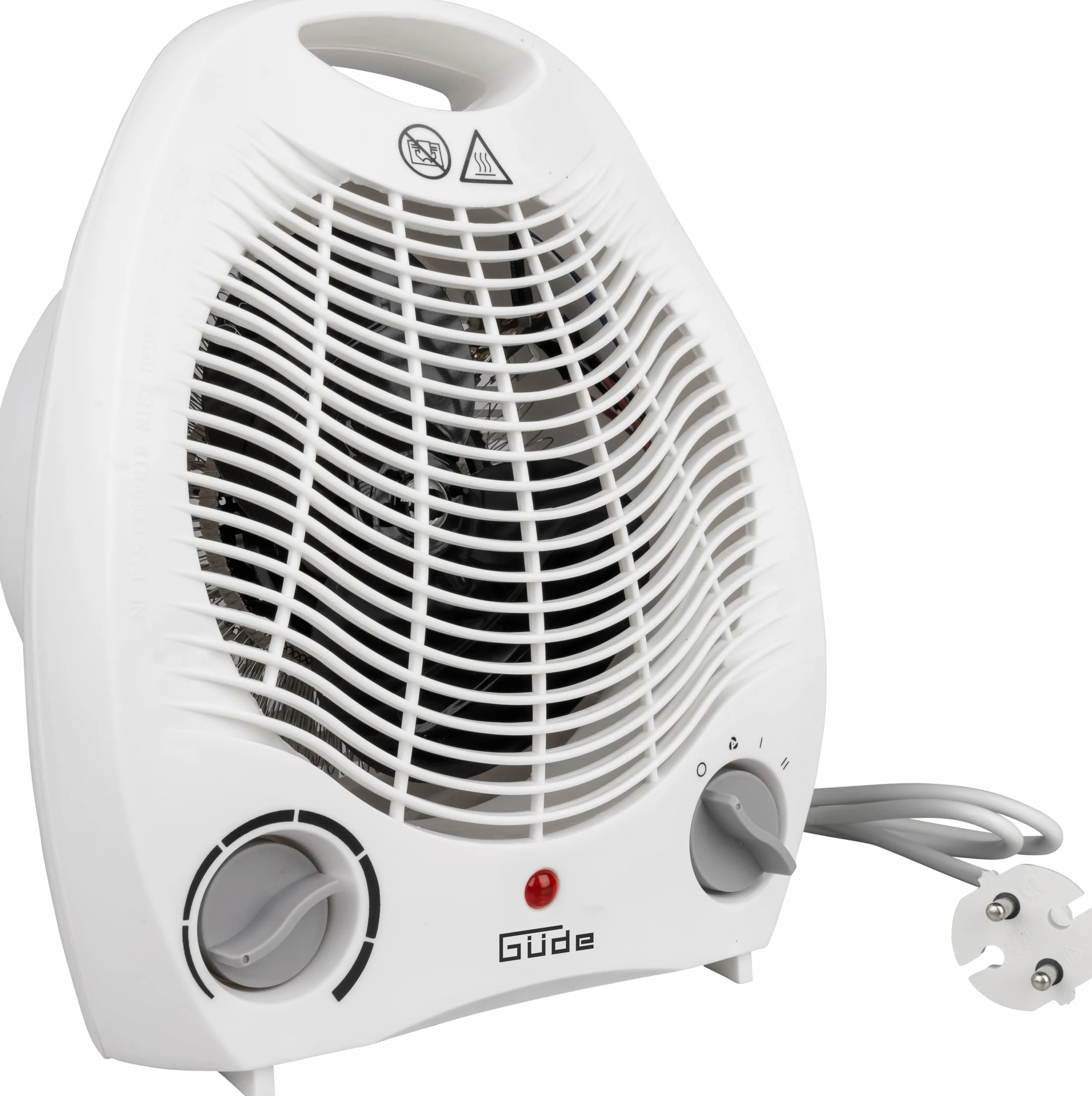 Güde 85175 GH 2000 termowentylator (moc grzewcza 2000 W, 2 stopnie mocy (1000/2000 W), funkcja wentylatora, moc nadmuchu 75 m³/h, bezstopniowy termostat, ochrona przed przegrzaniem i przewróceniem,