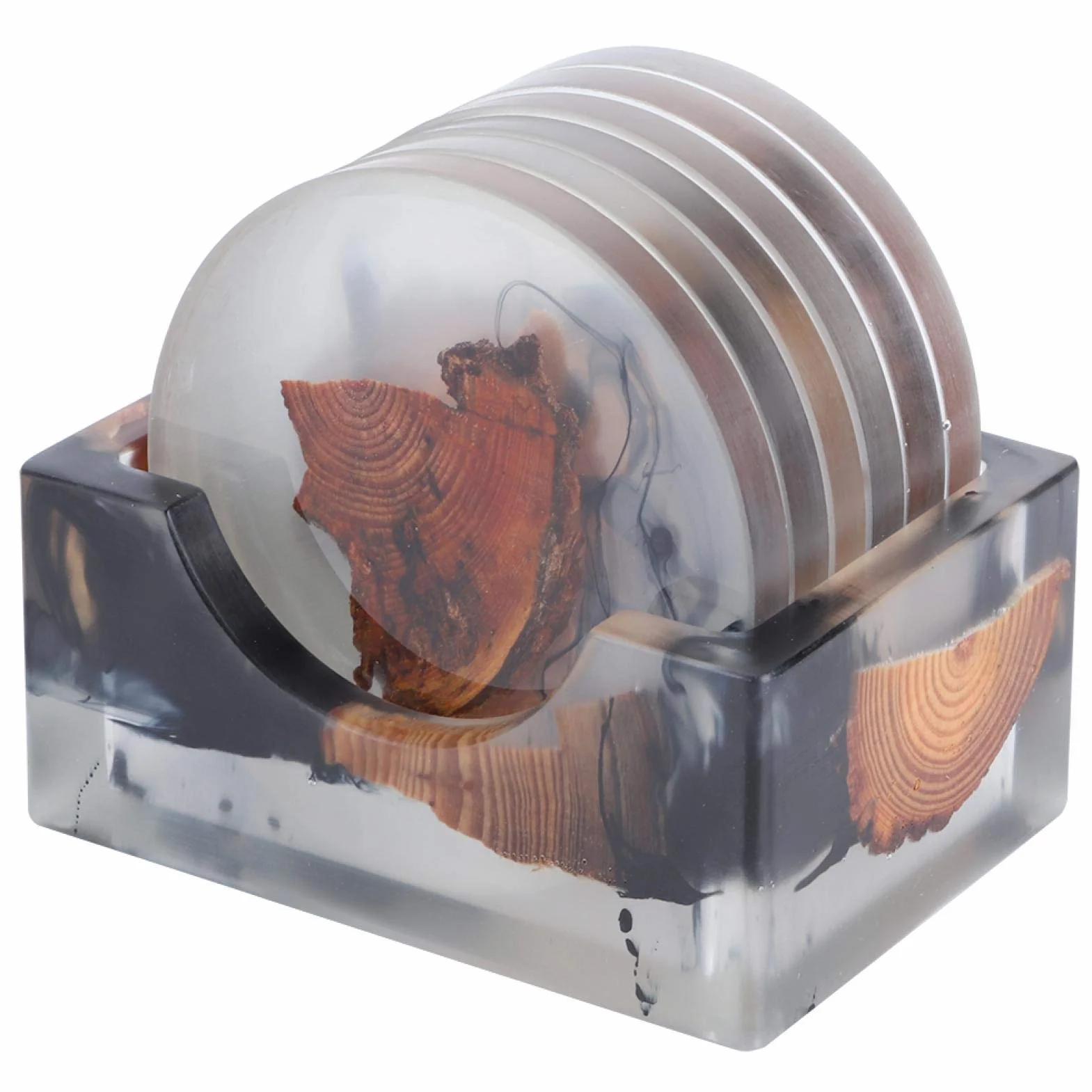 Żywiczne podstawki mata pod filiżankę podkładka izolacyjna herbata filiżanka kawy akcesoria do herbaty do dekoracji stołu zestaw upominkowy