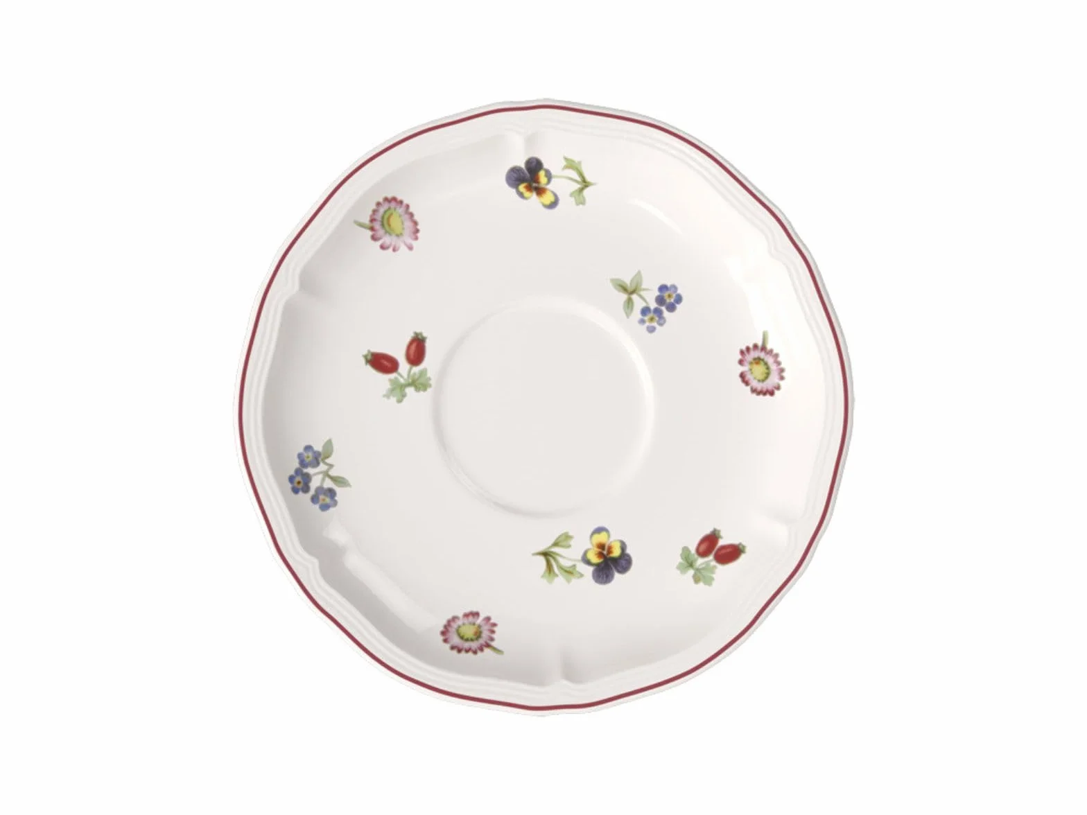 Villeroy & Boch Petite Fleur spodek śniadaniowy 6 sztuk nr 1023951250 i zestaw 4 szt. EKM Living słomki ze stali szlachetnej