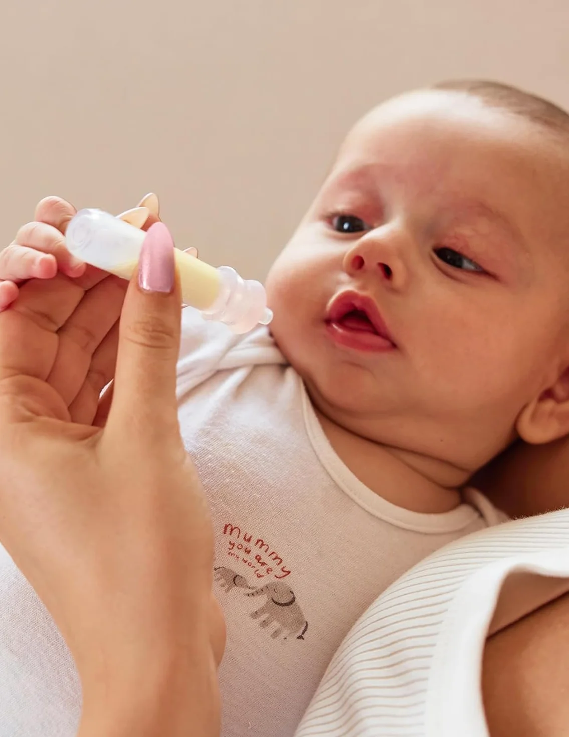 Momcozy Zbieracz Kolostrumu Wielokrotnego Użytku, Przenośna Pojemnik na Kolostrum Może Służyć do Karmienia Dziecka, Wielokrotnego Użytku Zbieracz Wolny od BPA, 5ml-2szt