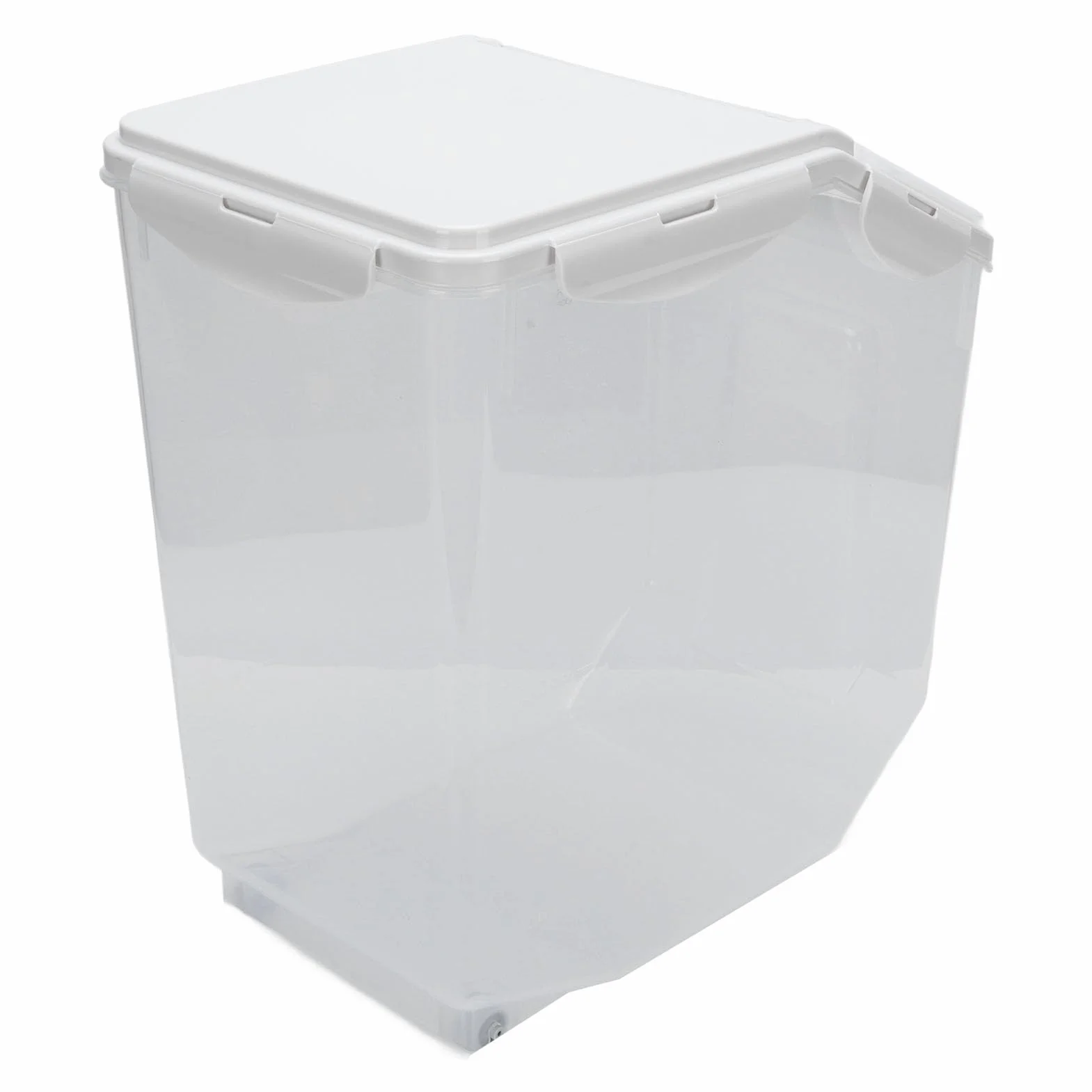 Pssopp Pojemnik do Przechowywania Ryżu PP Pojemnik do Przechowywania Ziarna z miarką 15 Kg Pojemność 22,7 X 36,5 Cm Hermetyczny na ryż Spiżarni Kuchennej Organizacja Domu