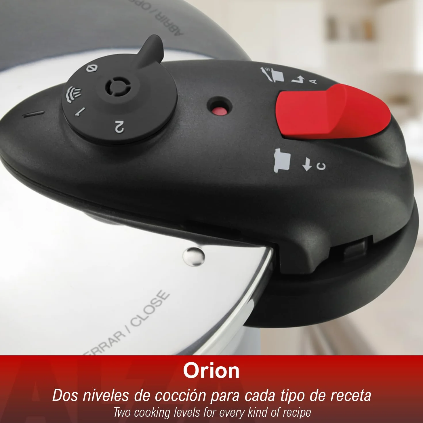 Alza Orion ekspresowy szybkowar 7,5 l, stal nierdzewna 18/10, 2 poziomy gotowania, dno "Impaksteel", podwójny uchwyt, 5 systemów bezpieczeństwa