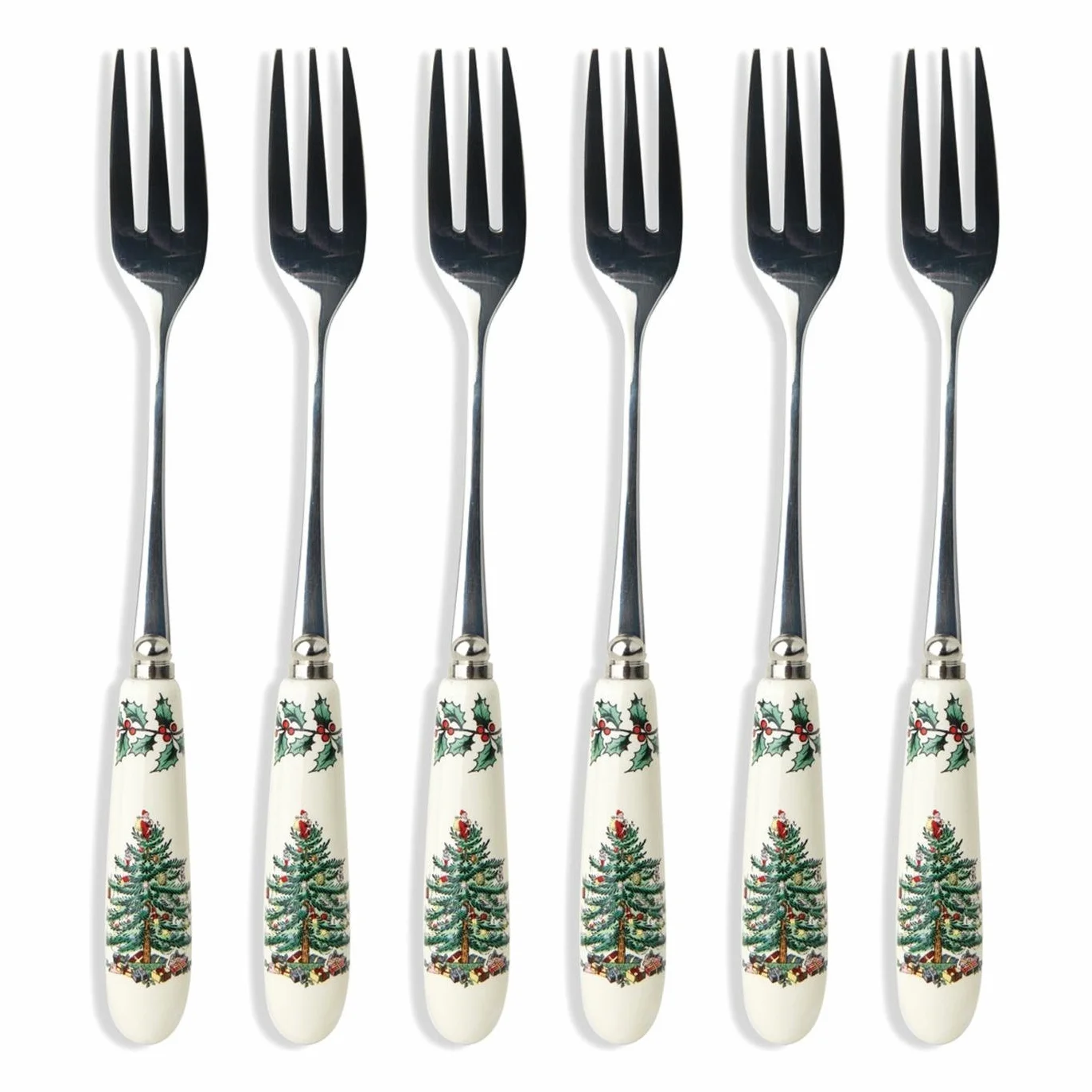 Portmeirion Home & Gifts XT1102-X widelce do ciasta, zestaw 6 sztuk, stal nierdzewna, wielokolorowe