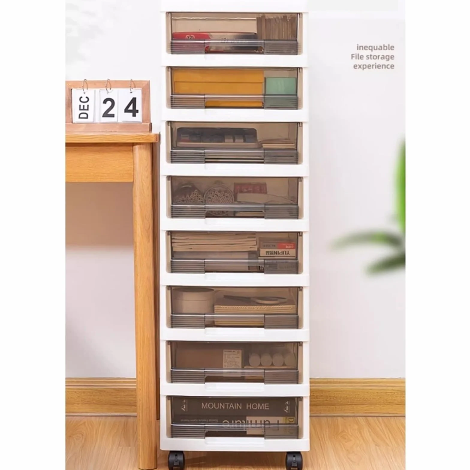 Wielowarstwowa szafka na dokumenty do biura pod biurkiem Sto na dokumenty i półka szafka na biurko (38 cm) wydajny Worpace Solut