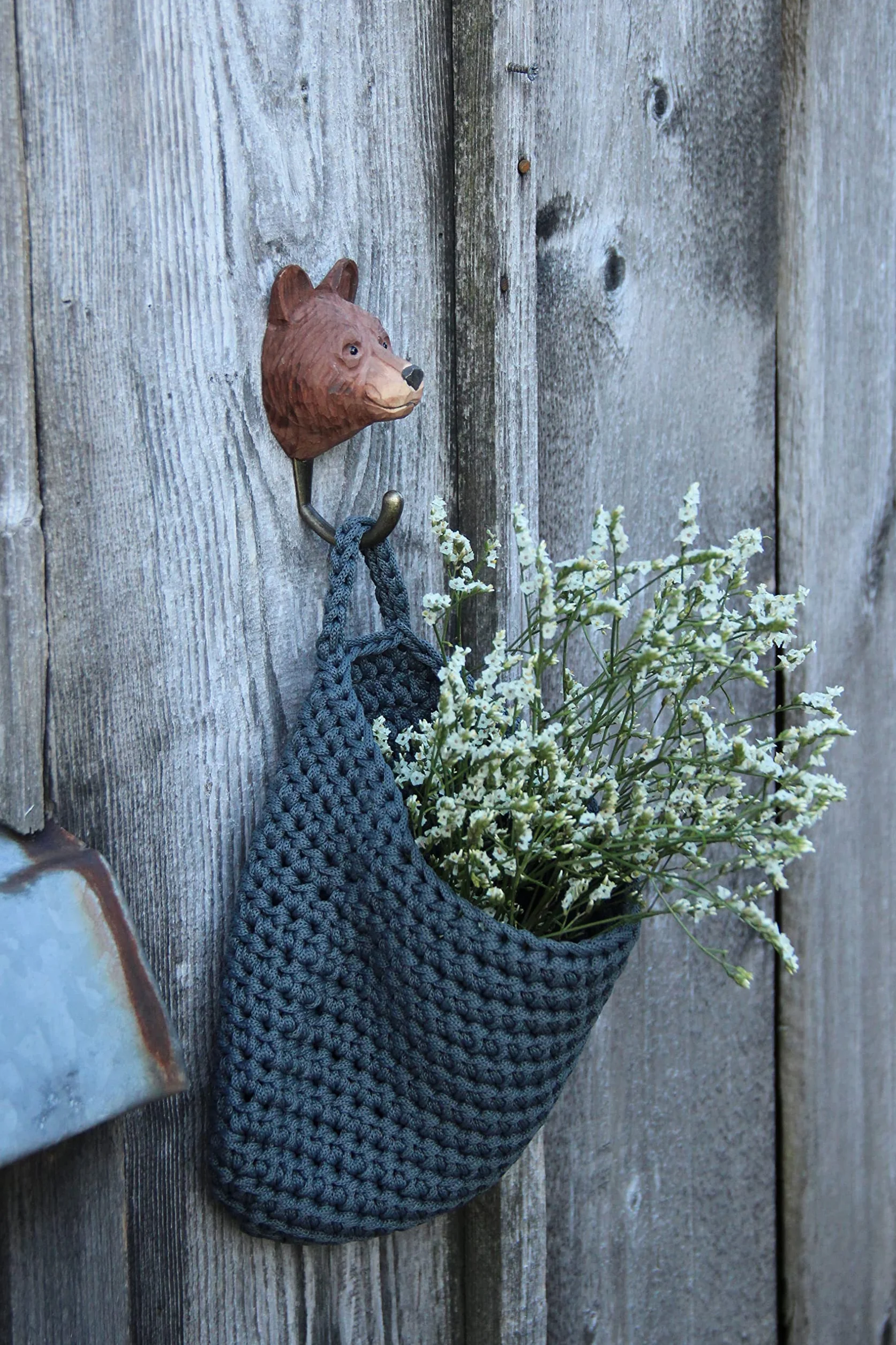 WILDLIFEGARDEN Wildlife Garden haczyk niedźwiedź brunatny WG506 ręcznie rzeźbiony drewno metal kolekcja zwierząt europejskich