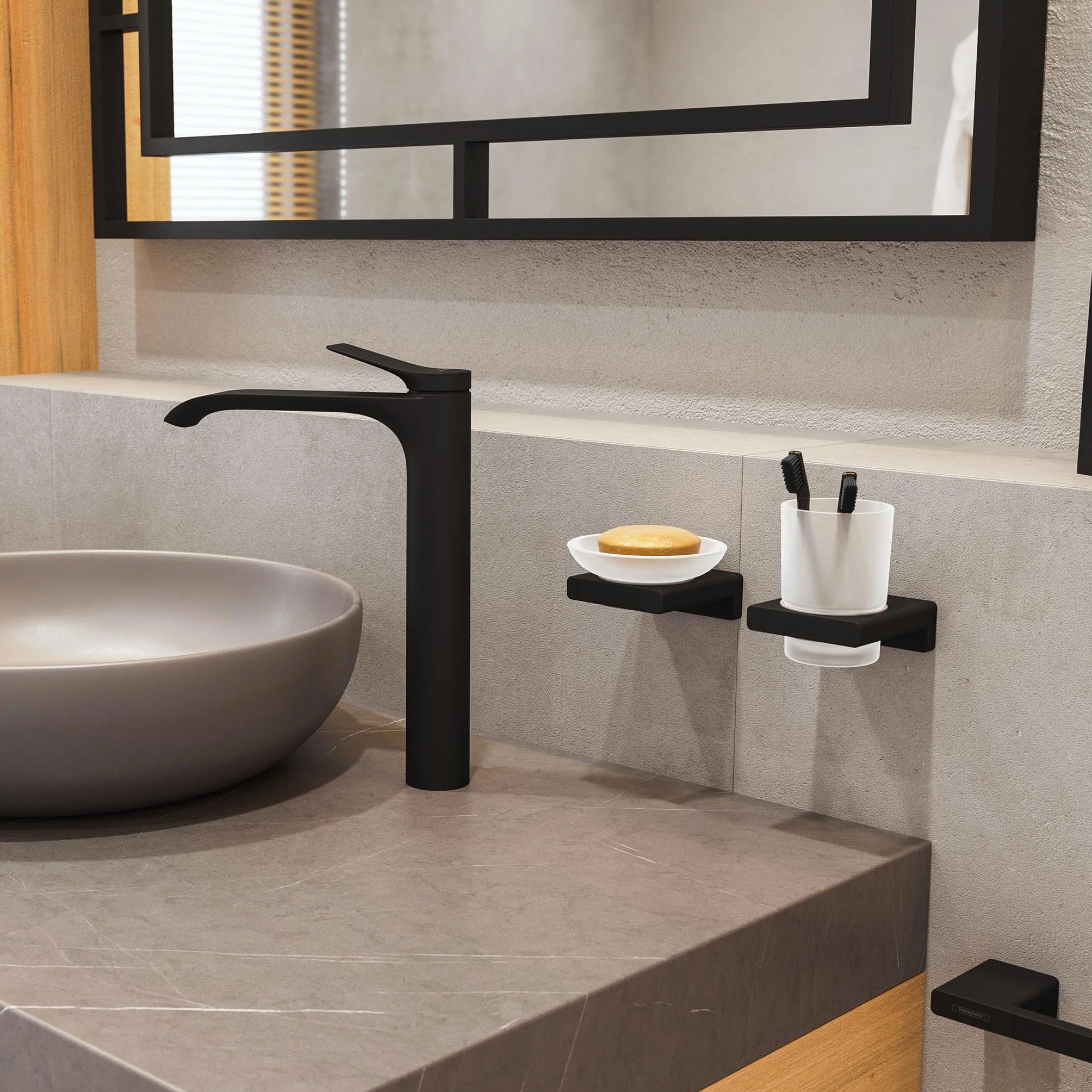 hansgrohe Aquno Select M81 Jednouchwytowa bateria kuchenna 170, wyciągana wylewka, 3jet, sBox czarny matowy, 73831670