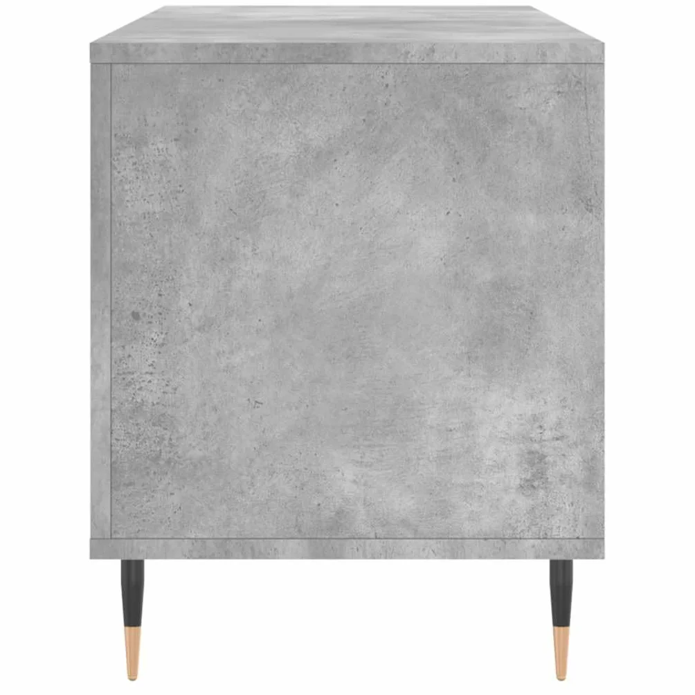 vidaXL Szafka na płyty, szarość betonu, 100x38x48 cm, szafka na winyle, szafka RTV, szafka pod TV, szafka na płyty winylowe, szafka multimedialna