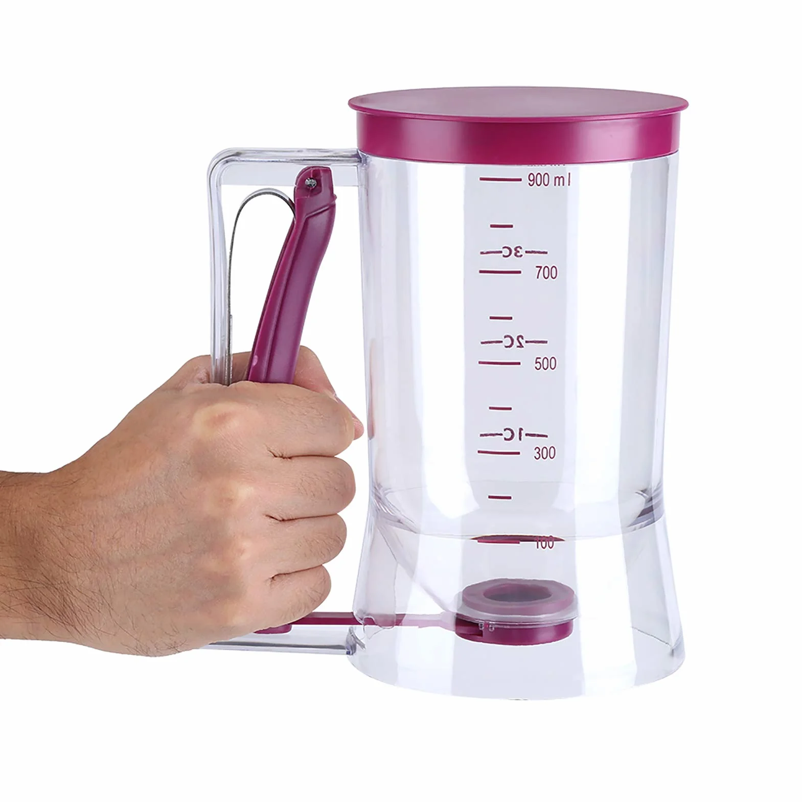 Dozownik ciasta 900 ml, łatwy do sterowania, do babeczek, naleśników
