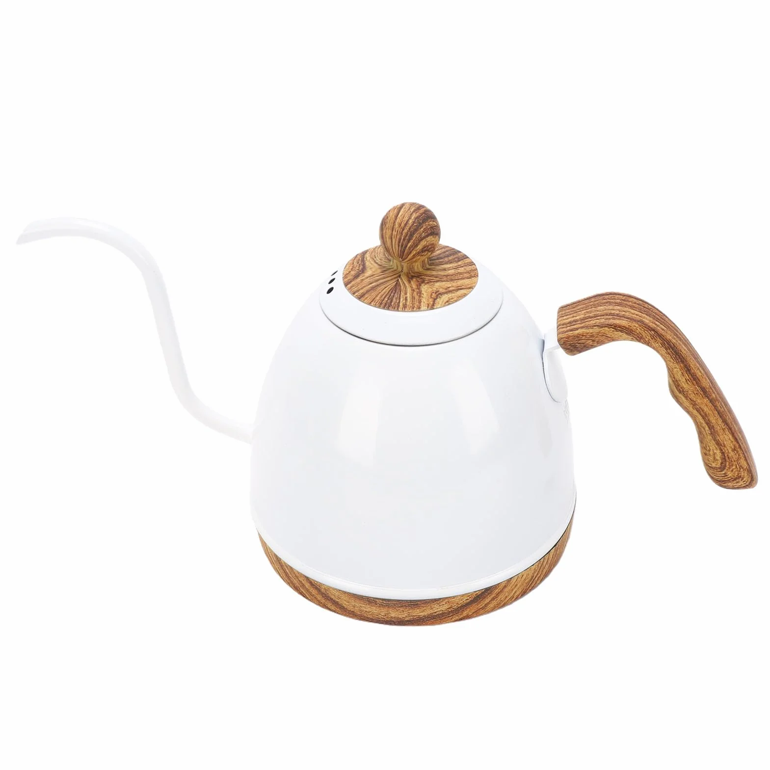 Fdit Czajnik do Kawy Typu Pour Over Precyzyjne Nalewanie dla Dokładnego Parzenia Czajnik Elektryczny o Pojemności 600 Ml z gęsią szyją (wtyczka UE 220V)