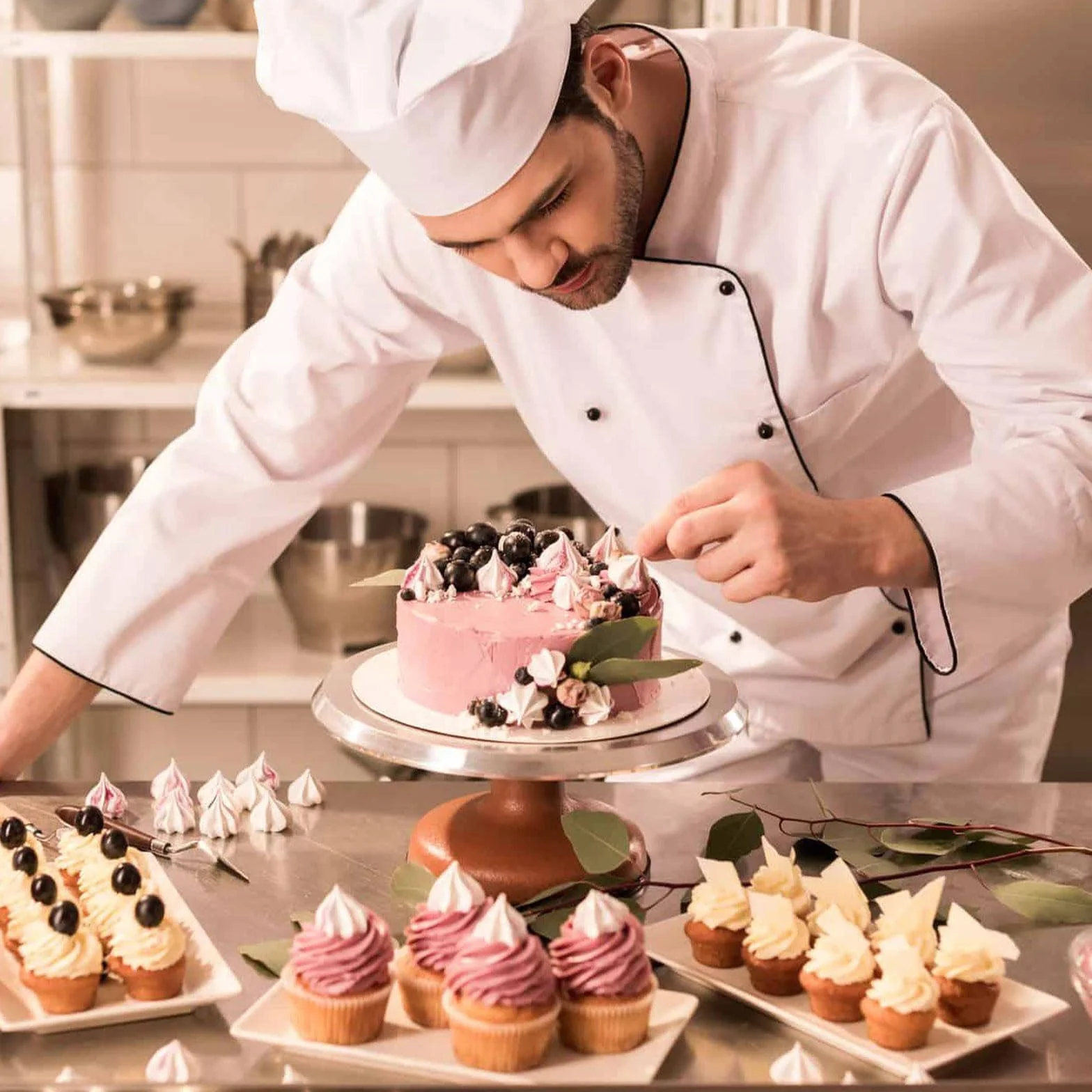 6 szt. podkładka na tort okrągła, deska do ciasta, okrągła 20 cm, patera na tort, karton złoty i srebrny, po 3 sztuki, biała podkładka do ciast i tortów, nadaje się do kontaktu z żywnością