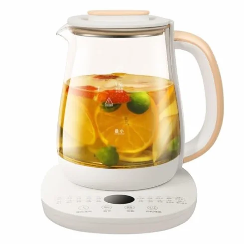 1,8L Czajnik ze szkła elektrycznego, wielofunkcyjny garnek z 20 inteligentnymi programami, Kontrola ekranu dotykowego, 304 ze stali nierdzewnej, Hot Water Teapot do kawy z herbatą, Zastosowanie w domu