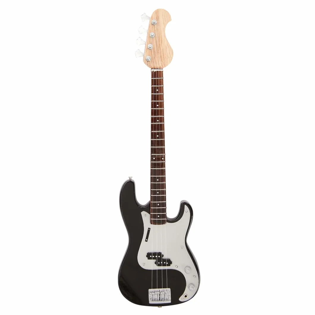 Phil Lynott (Thin Lizzy): Miniaturowa replika gitary - prezenty muzyczne - ręcznie robiona ozdobna skala 1/4 - zawiera pudełko ekspozycyjne, plakietkę z imieniem i miniaturowy stojak na gitarę