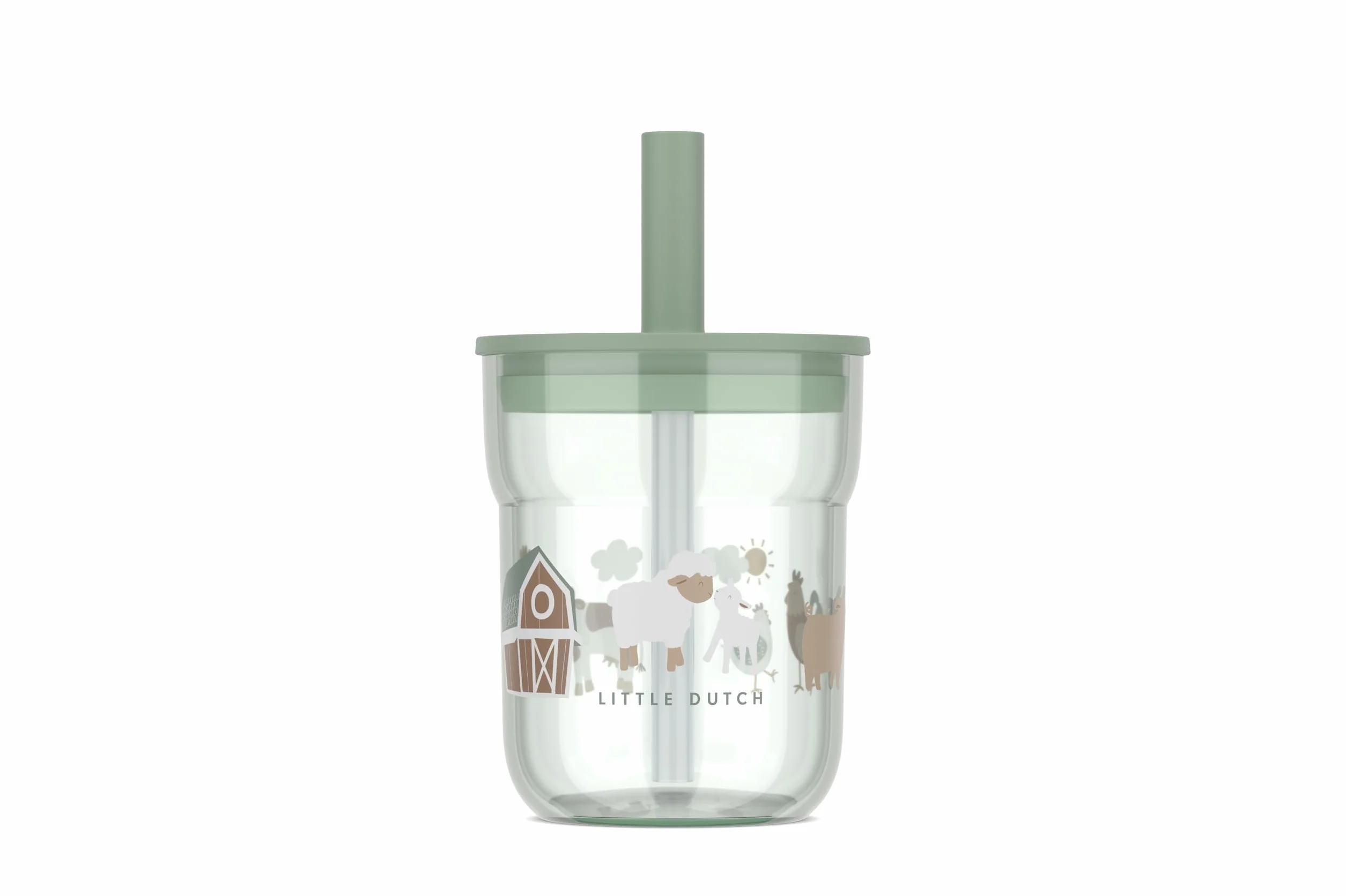 Mepal - Kubek dla dzieci ze słomką Mio Little Dutch - od 9 miesięcy - nadaje się do mycia w zmywarce - nie zawiera BPA - 250 ml - Little Farm