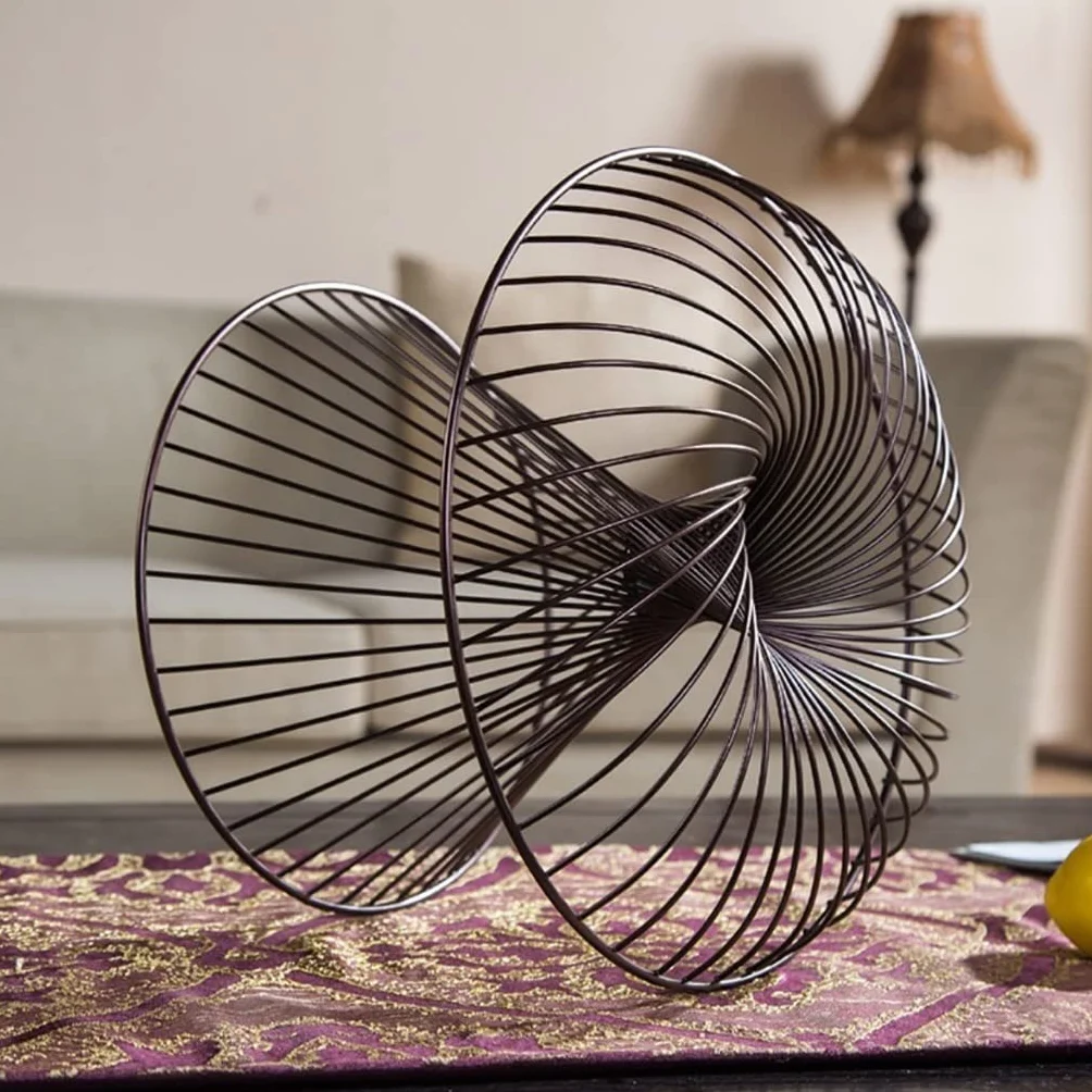 Kosz Owoców Owoce miska metalowy wyświetlacz stoisko miseczka kuchnia koszyk owocowy elegancki dom salon dekoracji Kosze Owoców Kuchnie