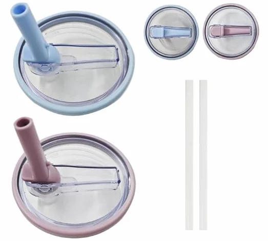 30 uncji zamienna pokrywka do termosu Stanley Quencher Flip Straw, 2 SZT. Akcesoria do pokrywek zapobiegających rozlaniu pasują do Stanley z uchwytem, szczelna, odporna na zachlapania zamienna