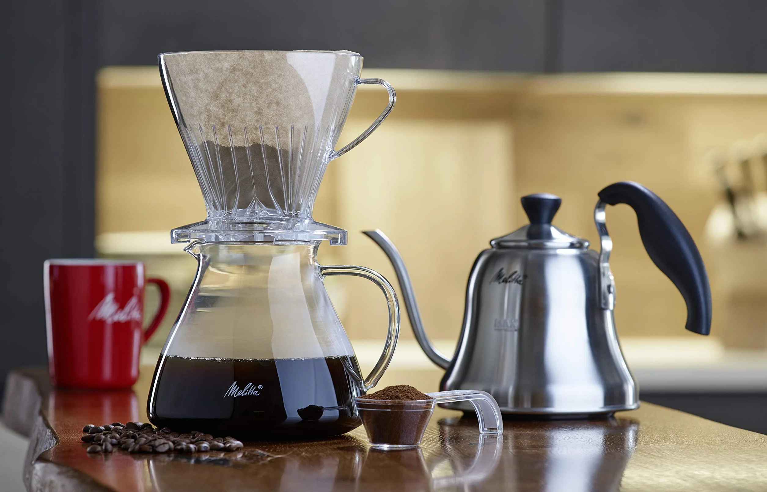 Melitta Dzbanek ze szkła borokrzemowego, wytrzymały i odporny na wysokie temperatury, 1 l, 217632