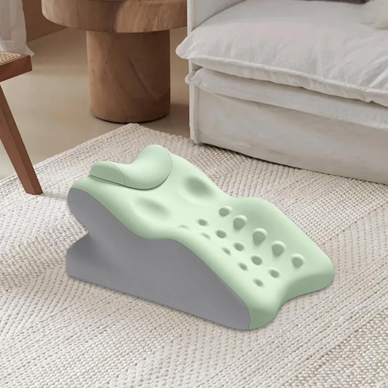 Generisch Poduszka do spania, ergonomiczna poduszka z pianki z pamięcią kształtu, poduszka na plecy z poszewką do prania, idealna do spania na boku, lyingu, siadania, czytania, snoringu, ciała, nóg