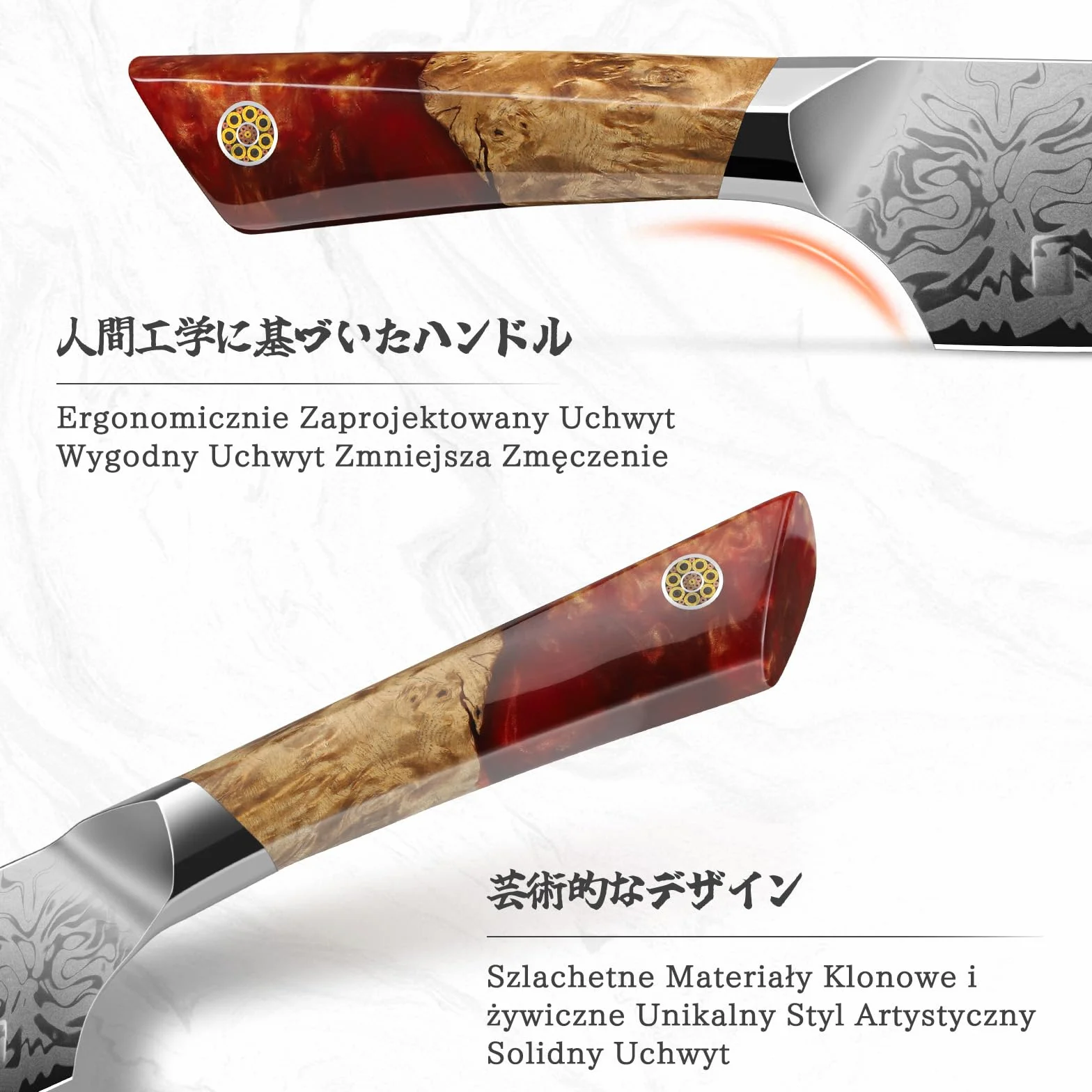 SHAN ZU Damascus Santoku-mes, 18 cm Japans keukenmes, gemaakt van 91 lagen damaststaal en SG2-poederstaal, handgesmeed professioneel koksmes, ergonomisch handvat van esdoornhout - White Tiger-serie