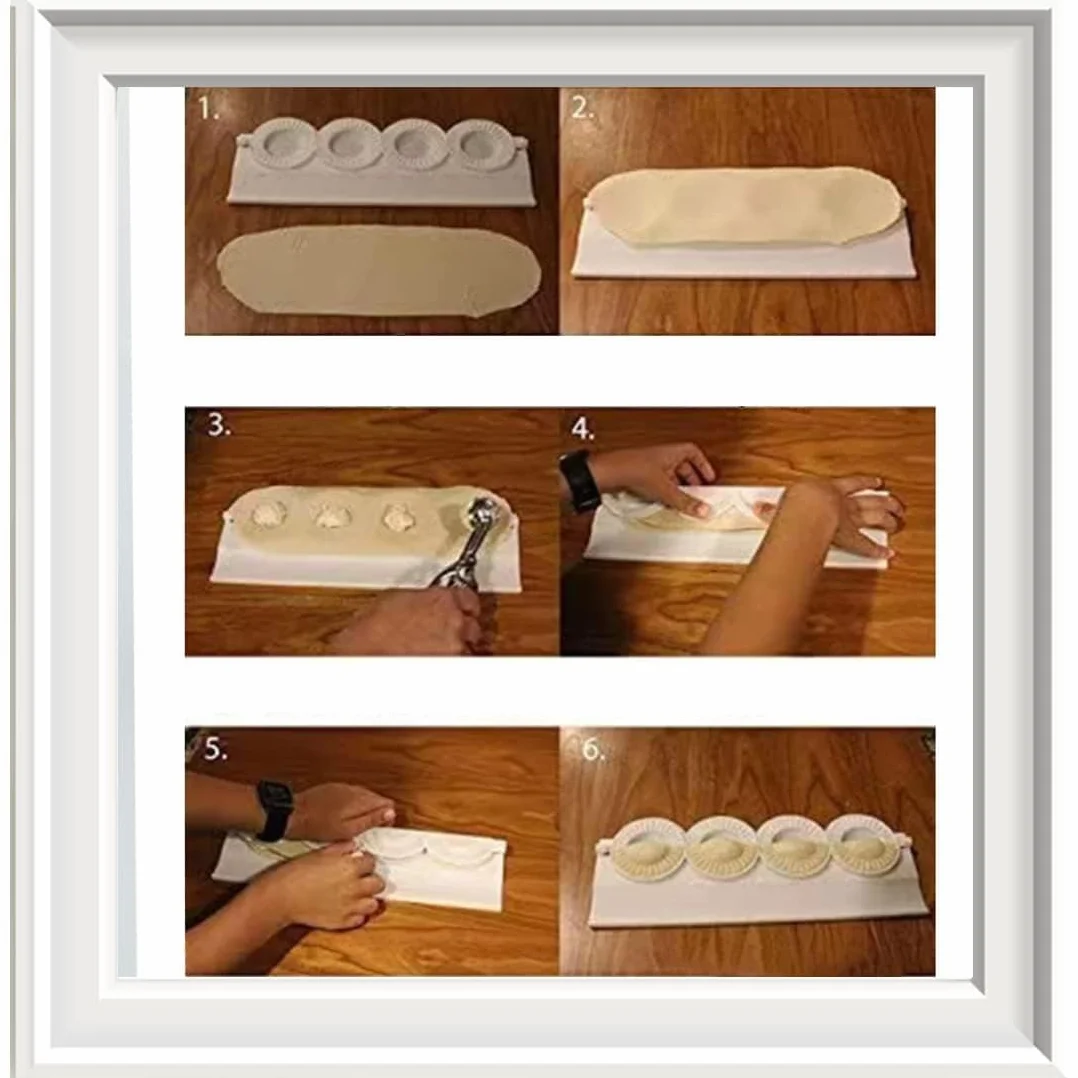Foremka do wykrawania pierogów ravioli – foremka do robienia pierogów, z tworzywa sztucznego, 1 zestaw