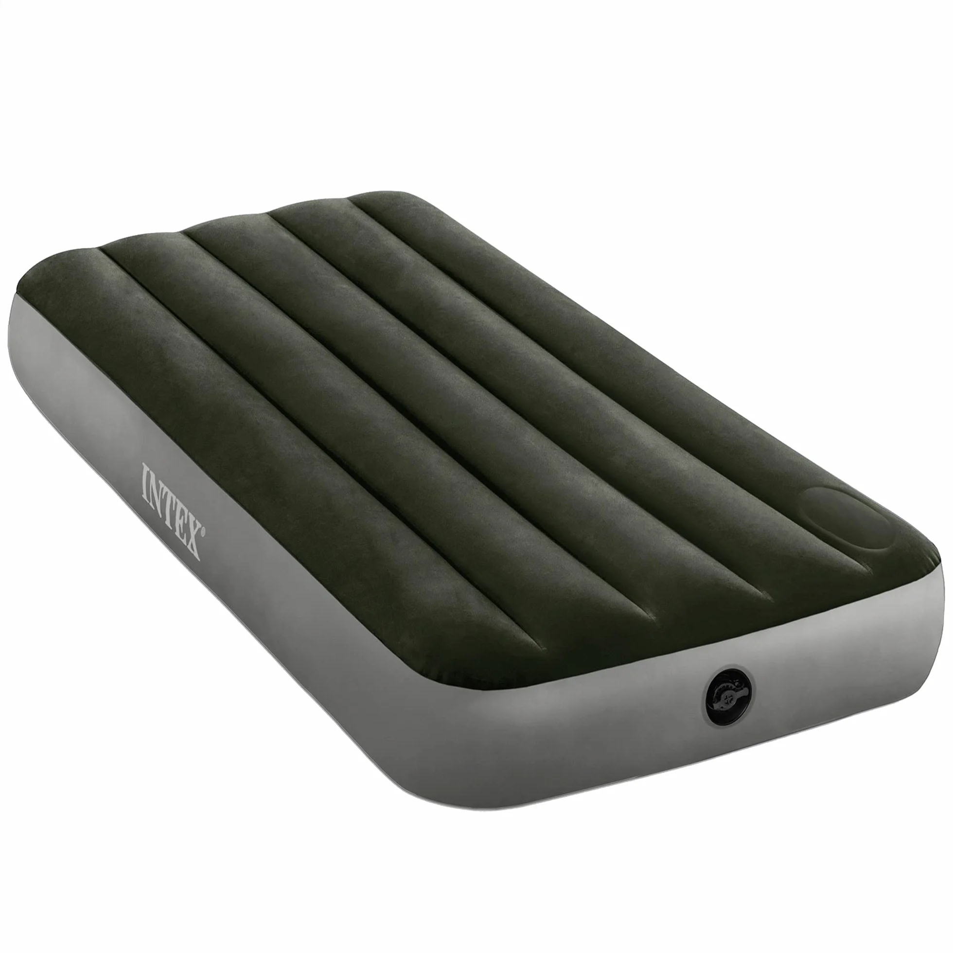 Intex Jr. Twin Dura-Beam Downy Materac Dmuchany 191 x 76 x 25 cm Szary Czarny