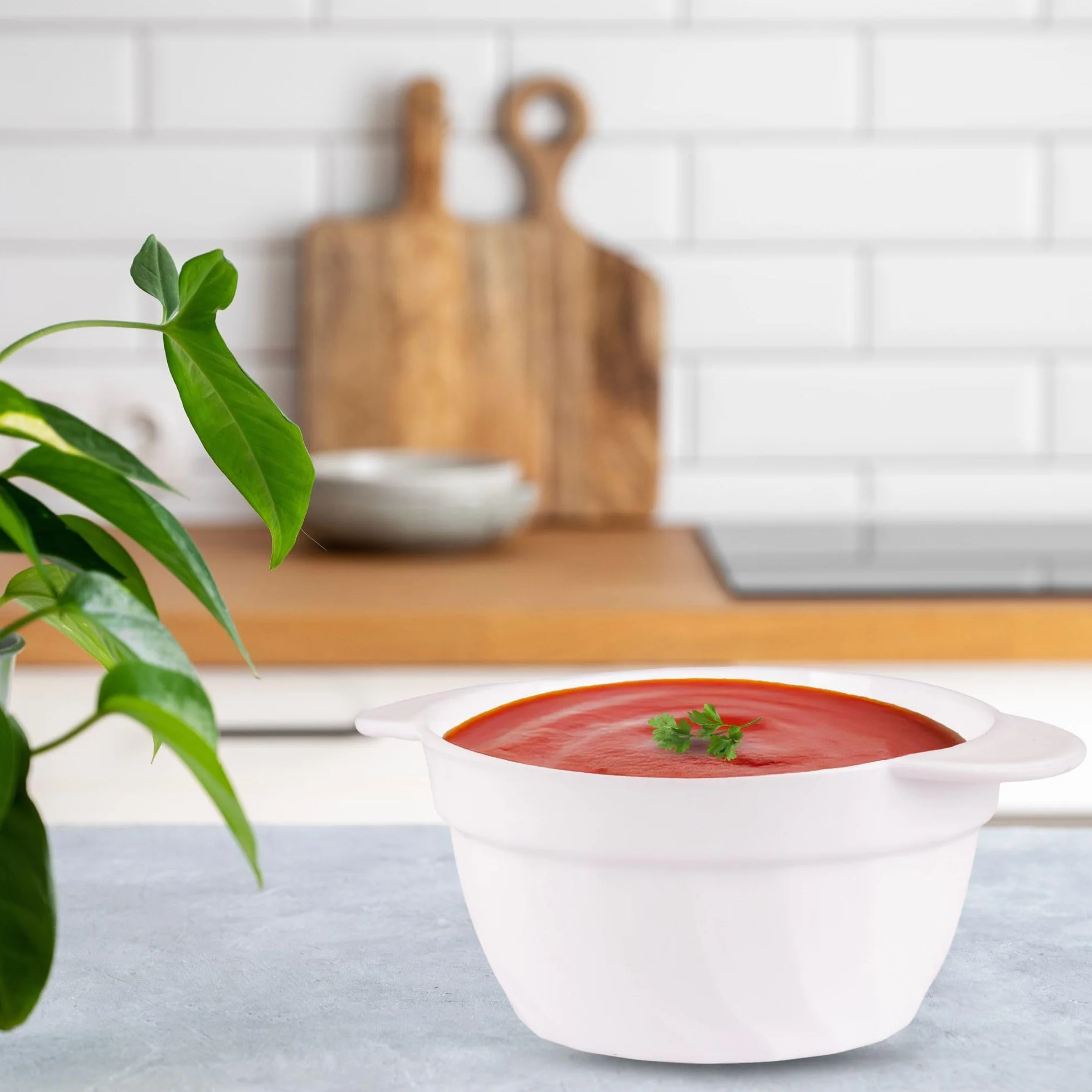 OMAGO® Bulionówka biała 650 ml, zestaw 6 sztuk, małe miseczki i salaterki do zup, owsianki i owoców, elegancka zastawa stołowa