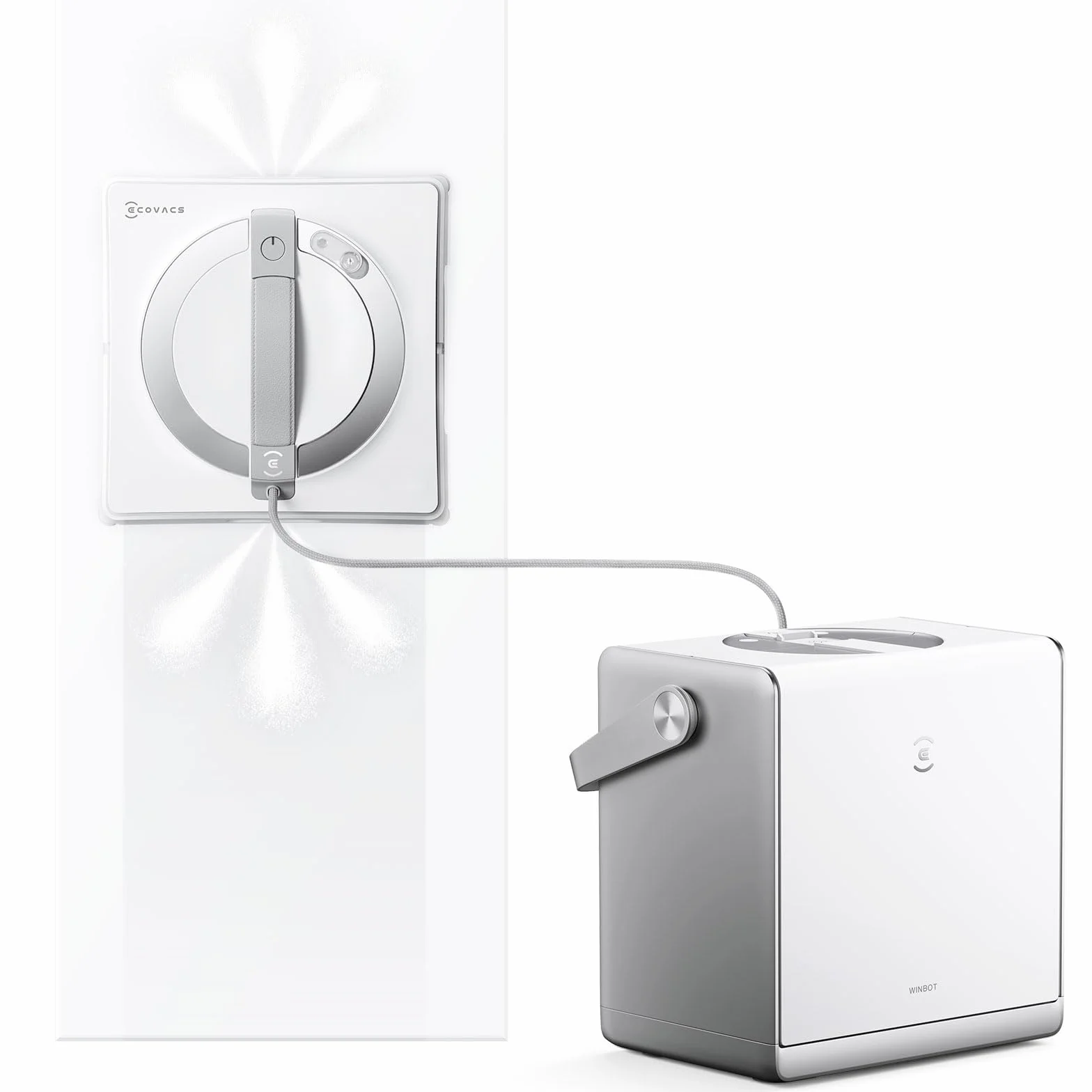 ECOVACS WINBOT W2S Omni robot do mycia okien ze stacją wielofunkcyjną, inteligentne czyszczenie, ładowanie podczas pracy